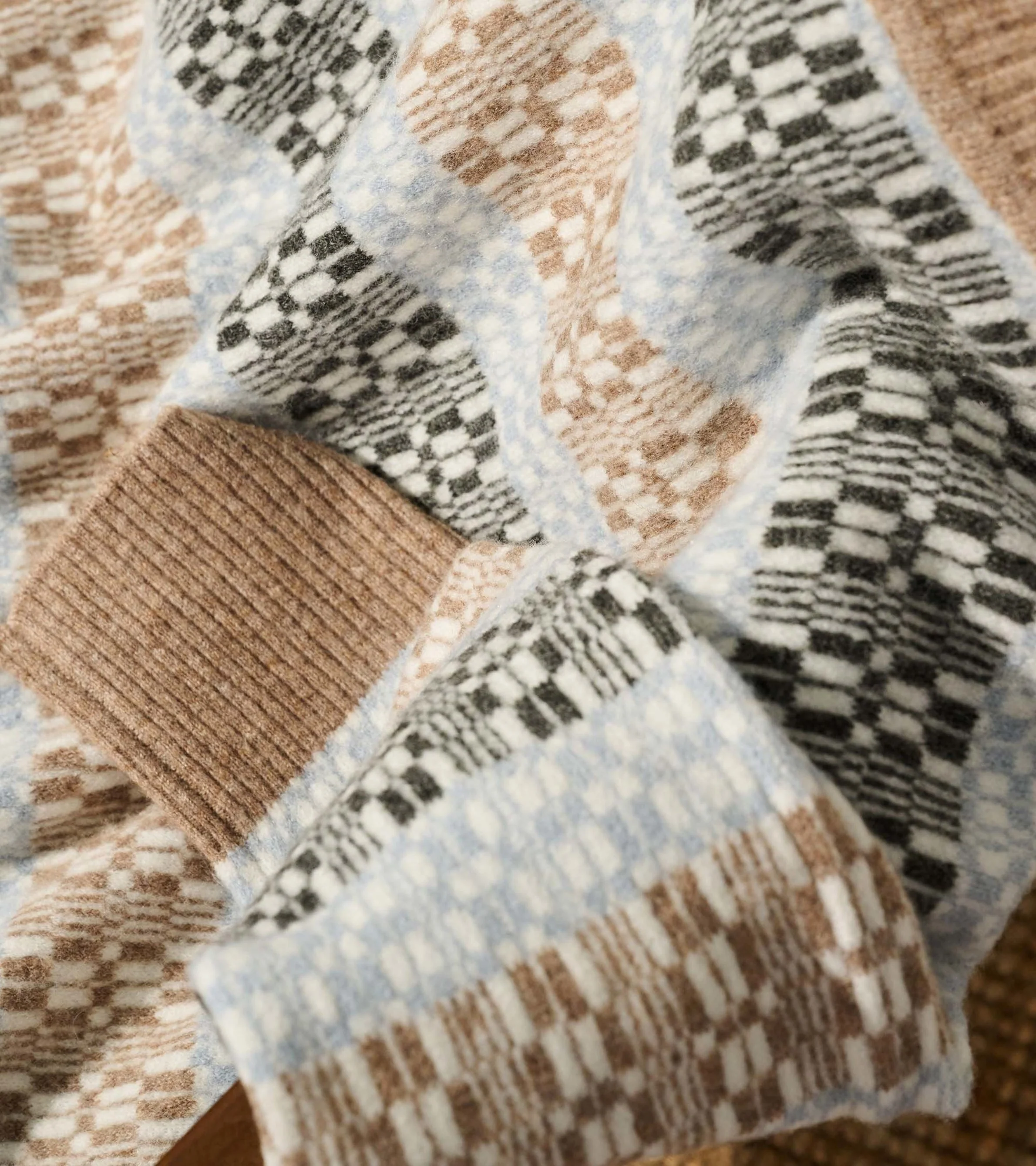 Mock Neck Sweater - Celestial Plaid - Image 7