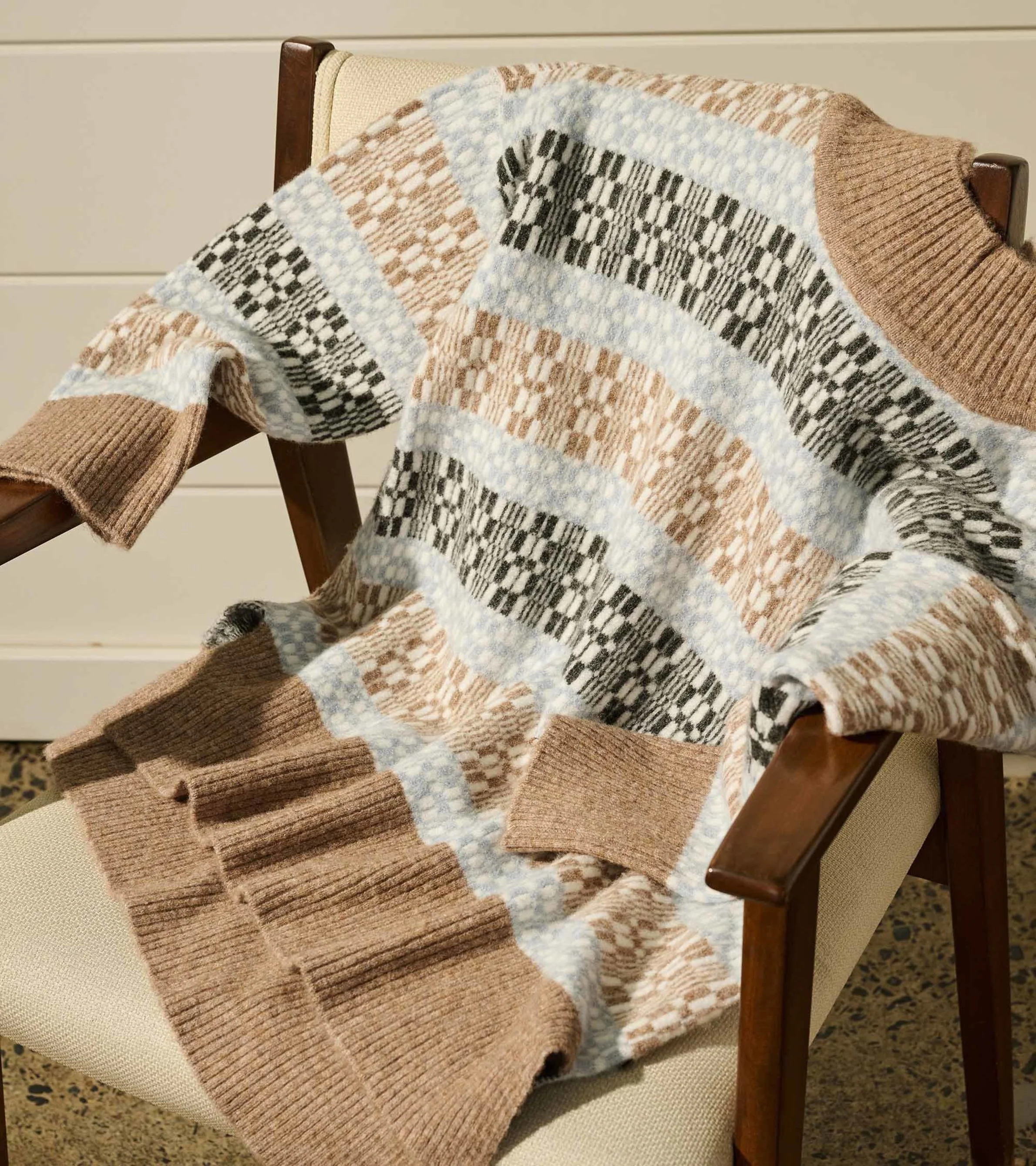 Mock Neck Sweater - Celestial Plaid - Image 8