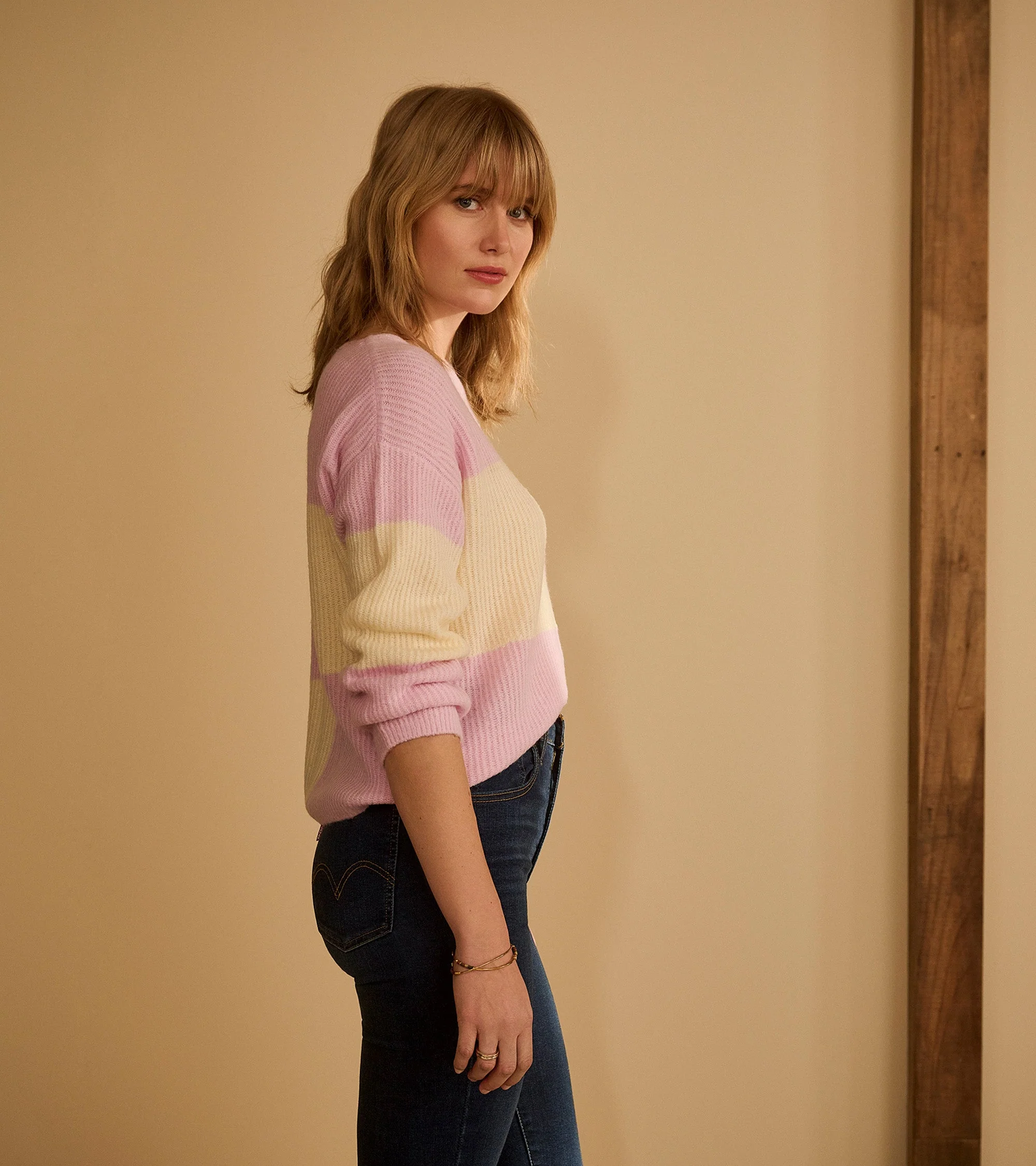Monroe Sweater - Pink Blocks - Image 6