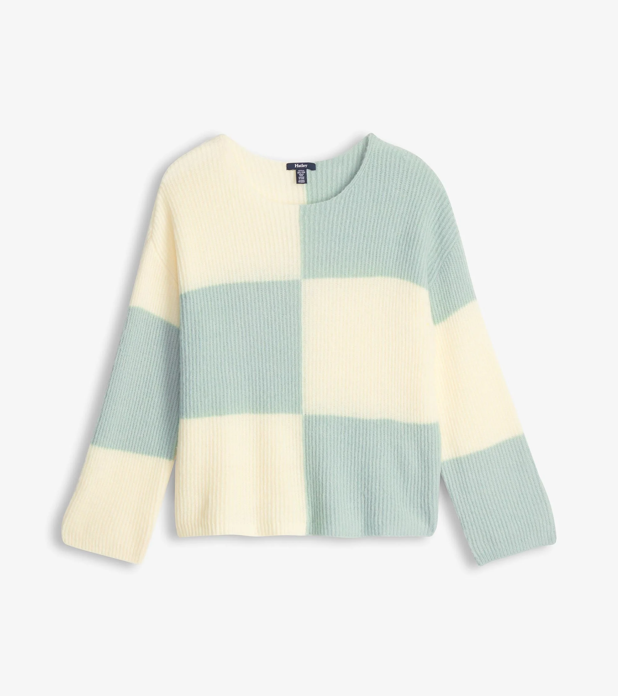 Monroe Sweater - Sage Green Blocks - Image 2