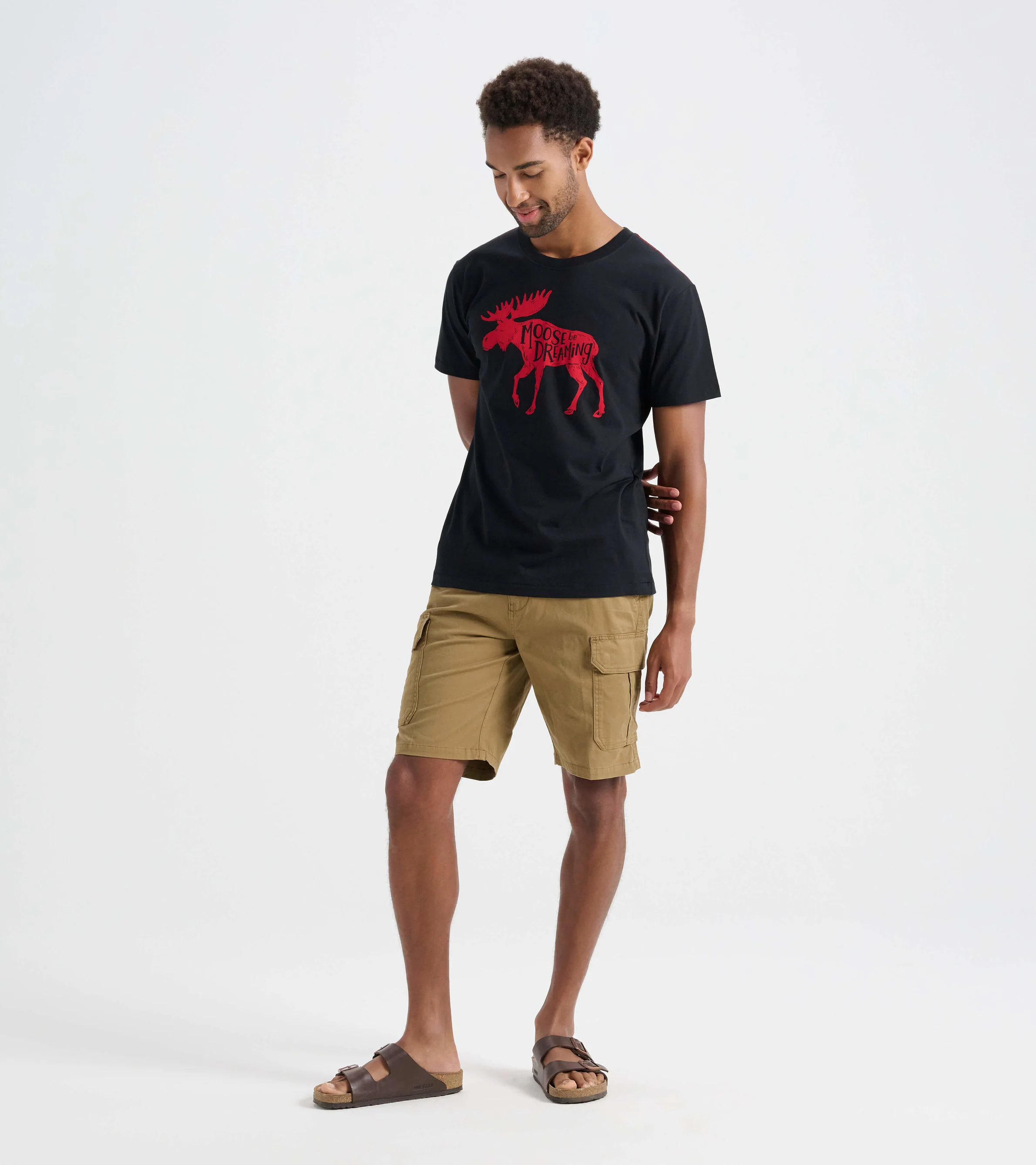 Moose Be Dreaming Men's Tee - Image 3