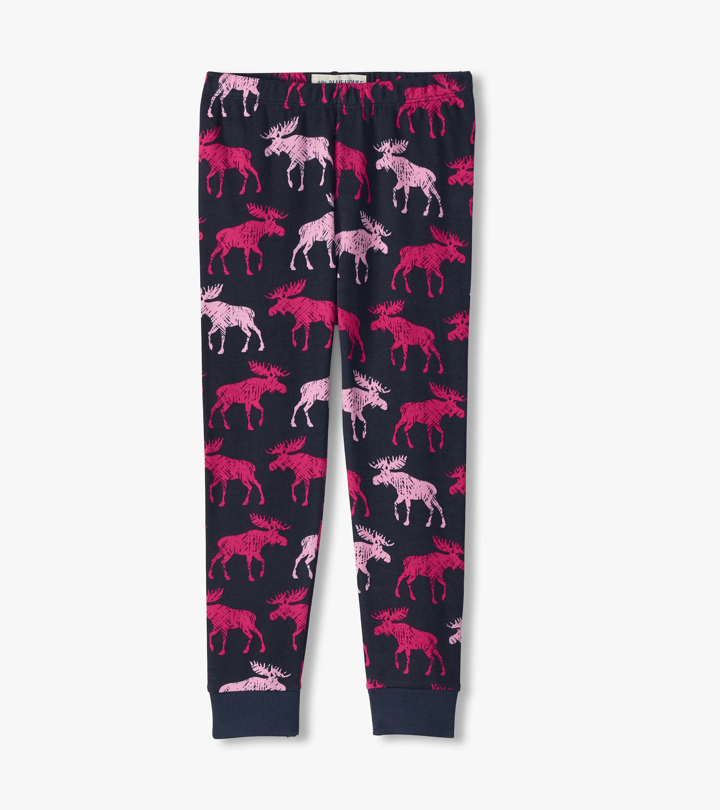 Moose Be Dreaming Raspberry Moose Kids Pajama Set - Image 3