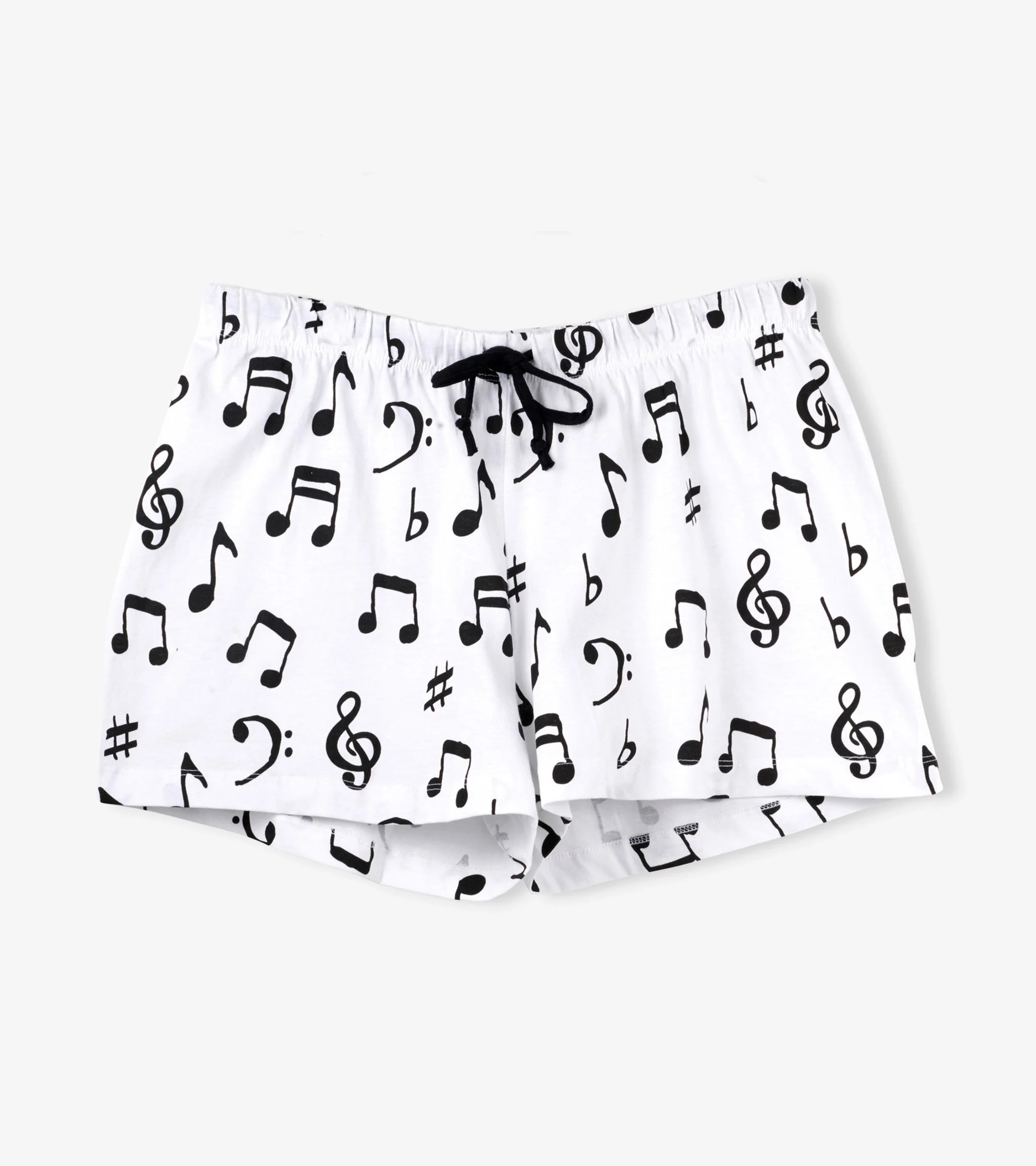 Musical Notes Women's Cotton Sleep Shorts - Image 2