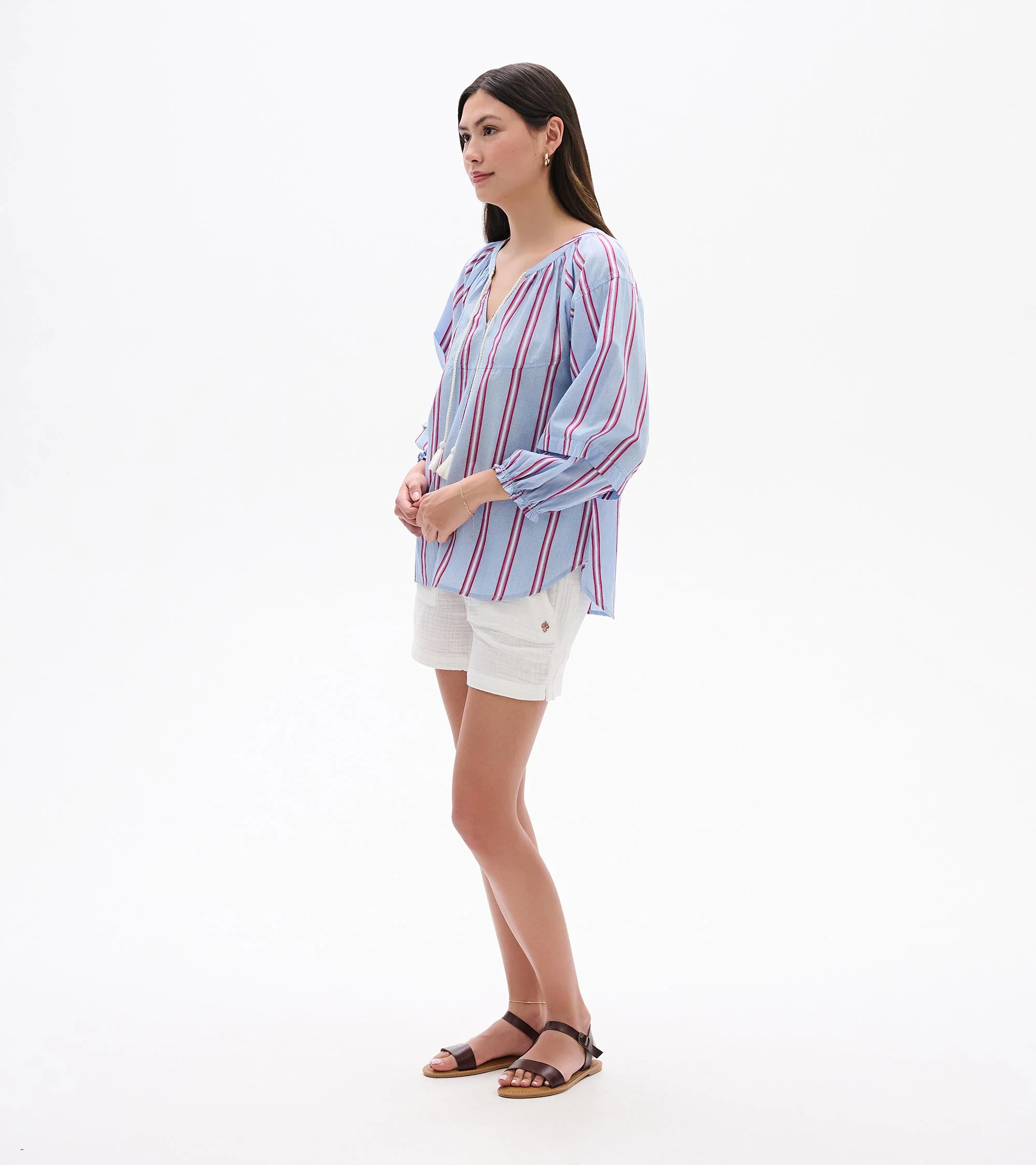 Naomi Blouse - Chambray Rainbow - Image 4