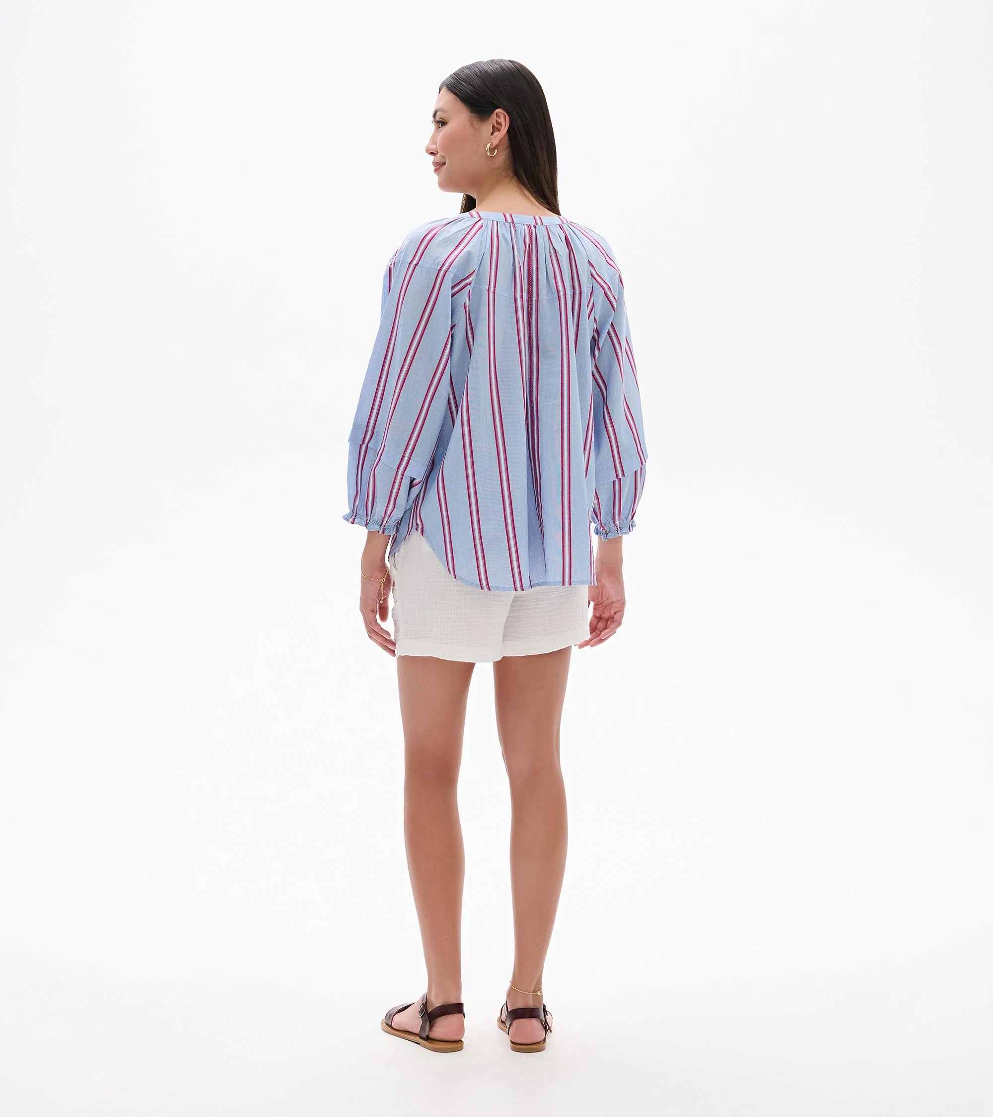 Naomi Blouse - Chambray Rainbow - Image 5