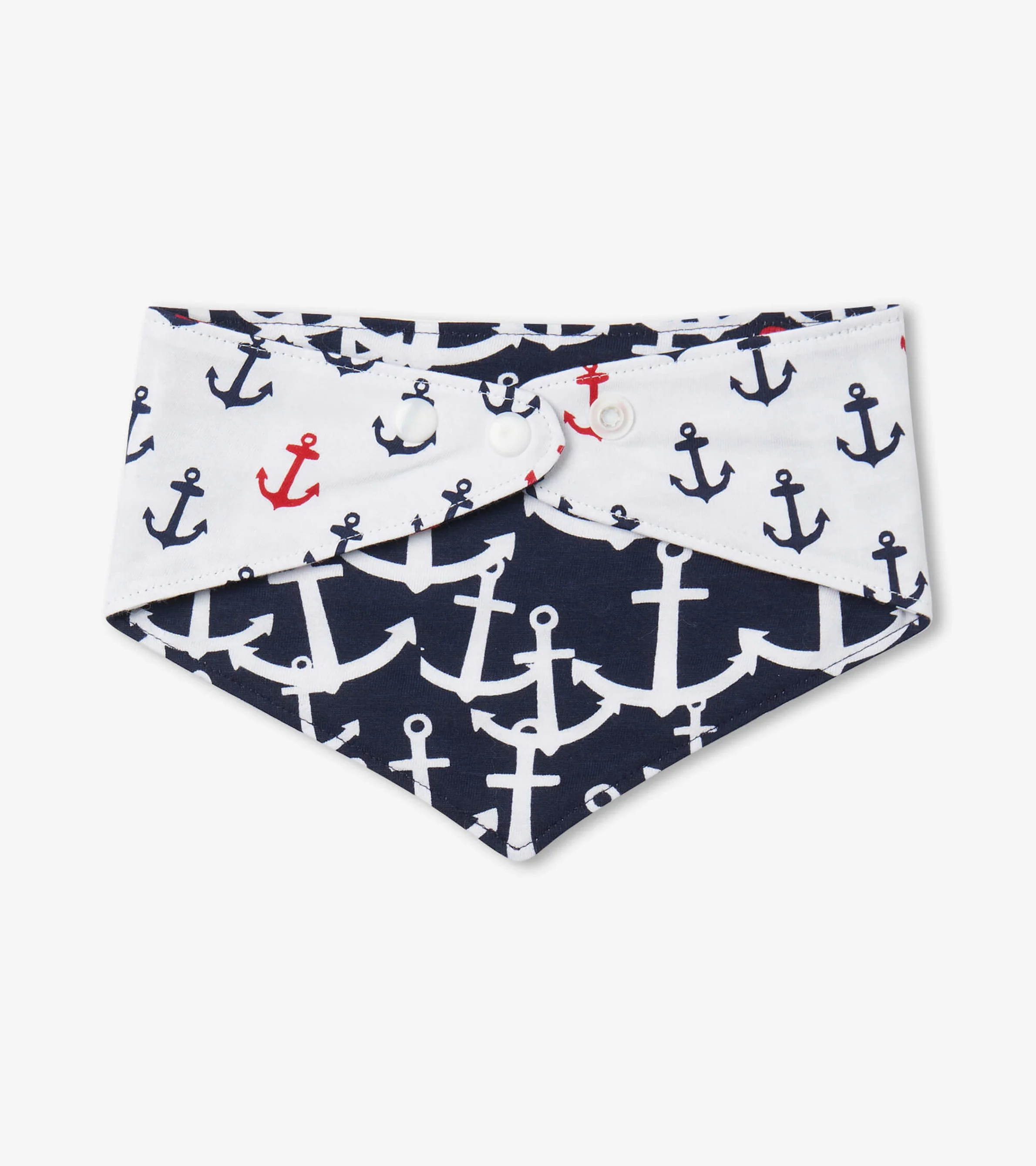 Nautical Anchors Reversible Dog Bandana - Image 6