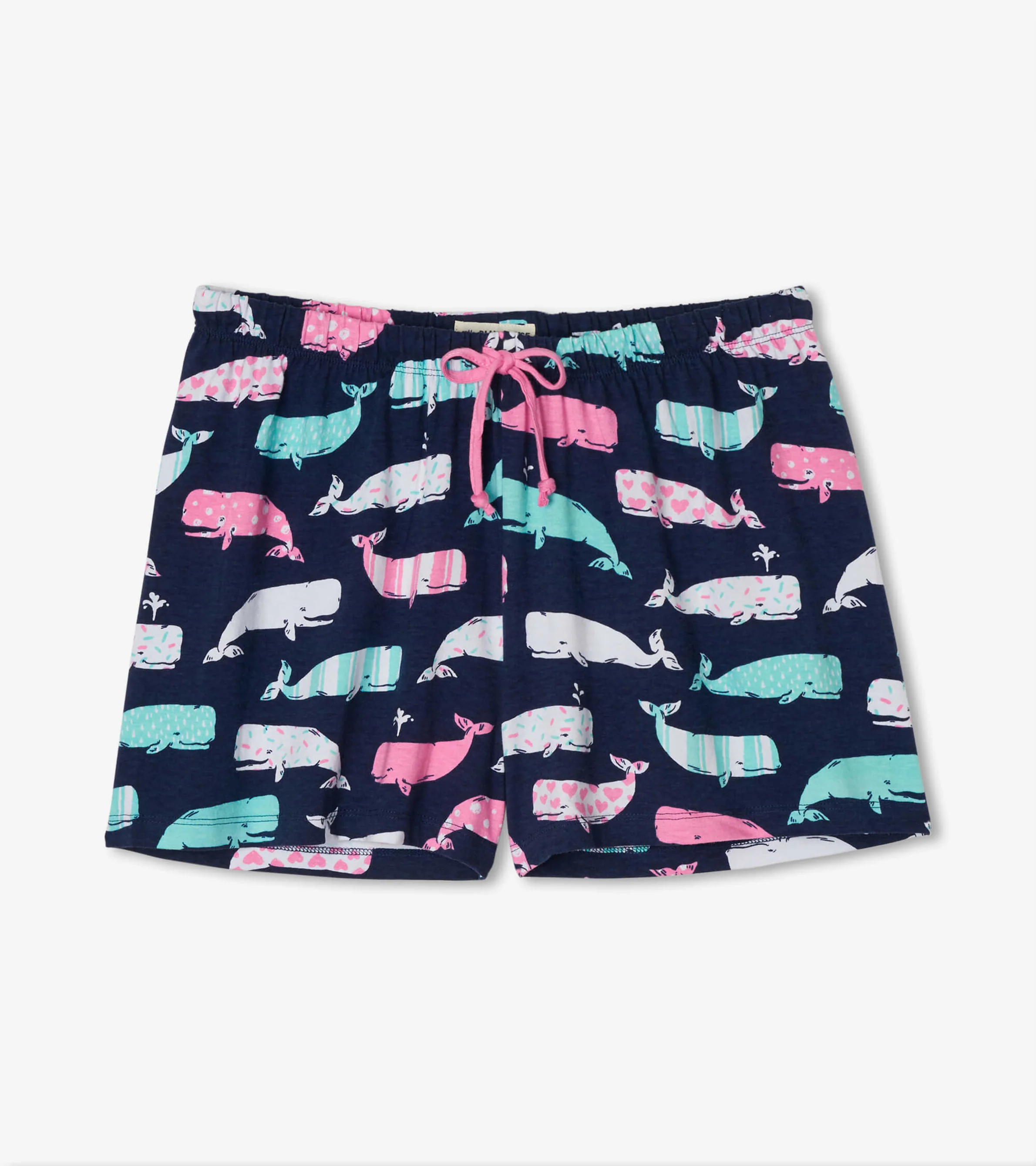 Nautical Whales Women's Cotton Sleep Shorts - Image 4
