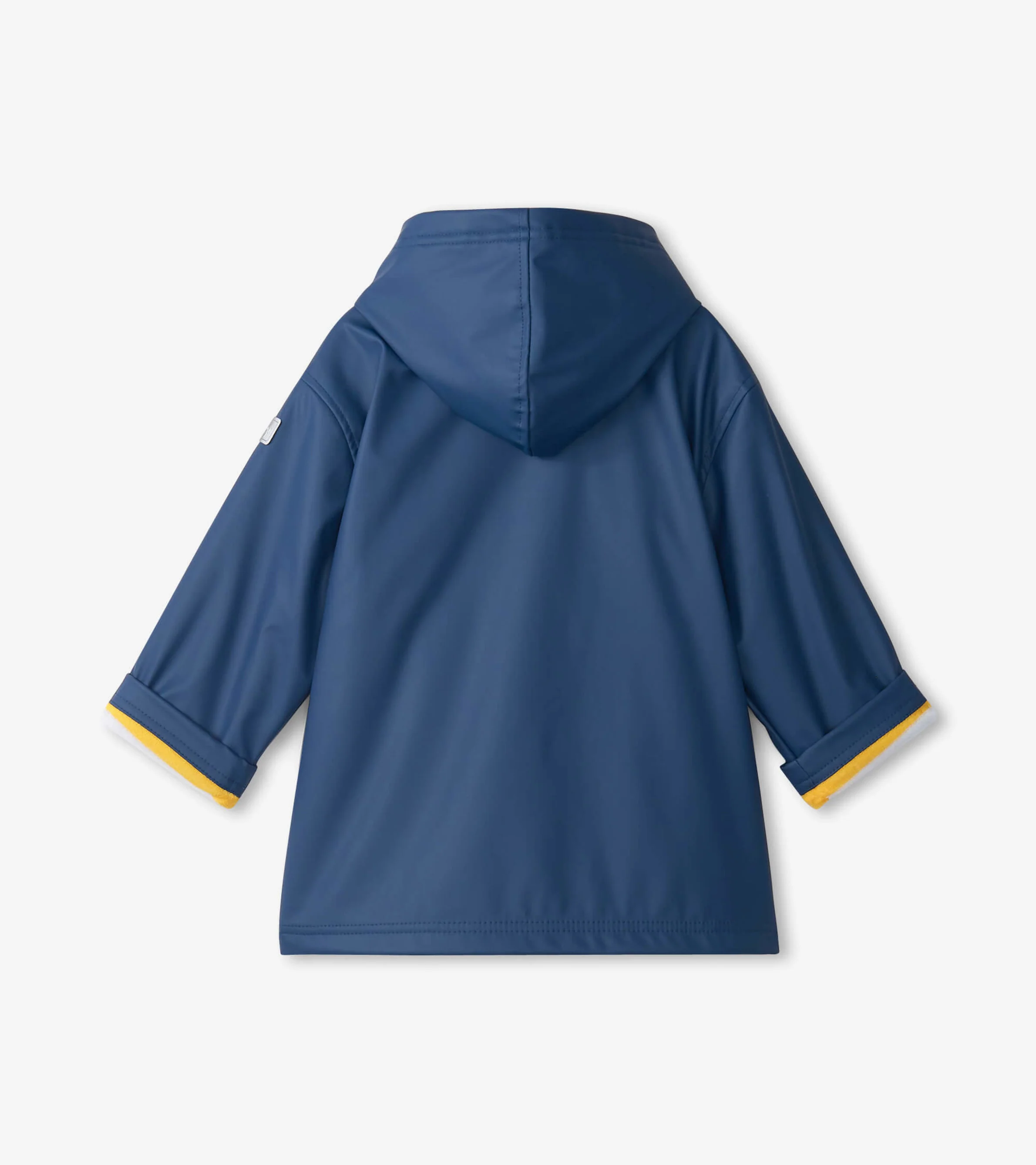 Kids Navy Zip-Up Rain Jacket - Image 3