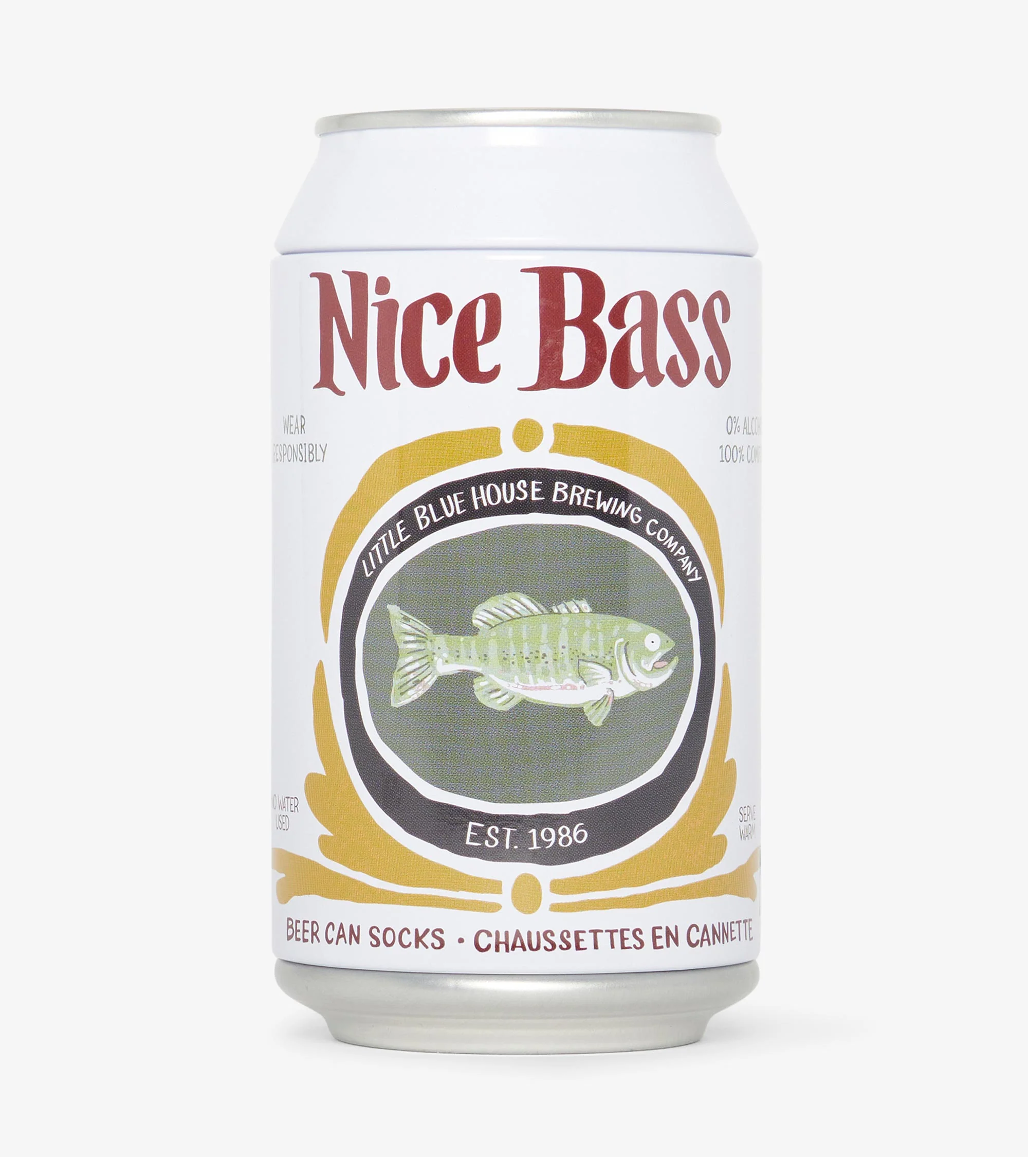 Nice Bass Men's Beer Can Socks - Image 2