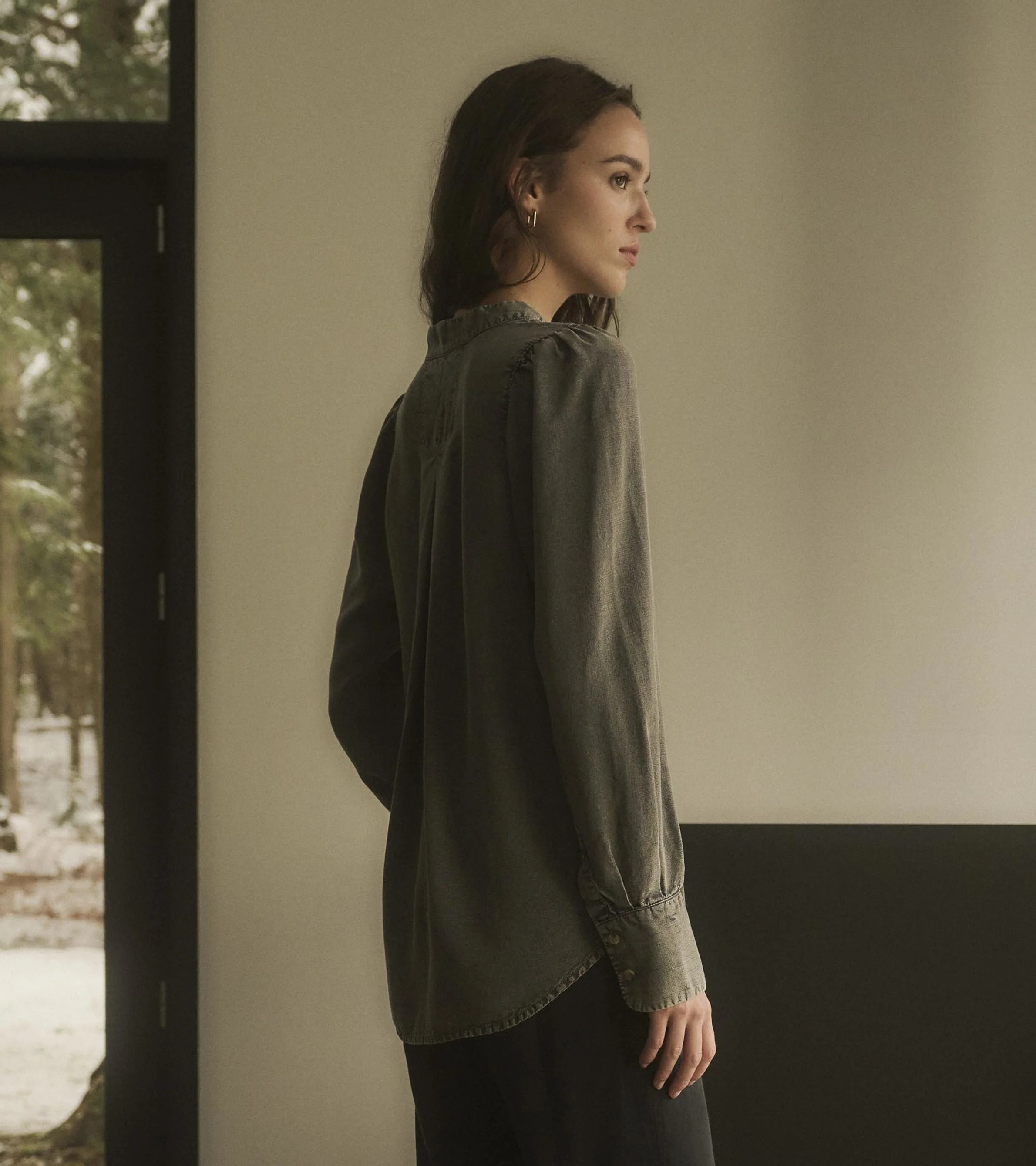 Olivia Blouse - Black Acid Wash - Image 3