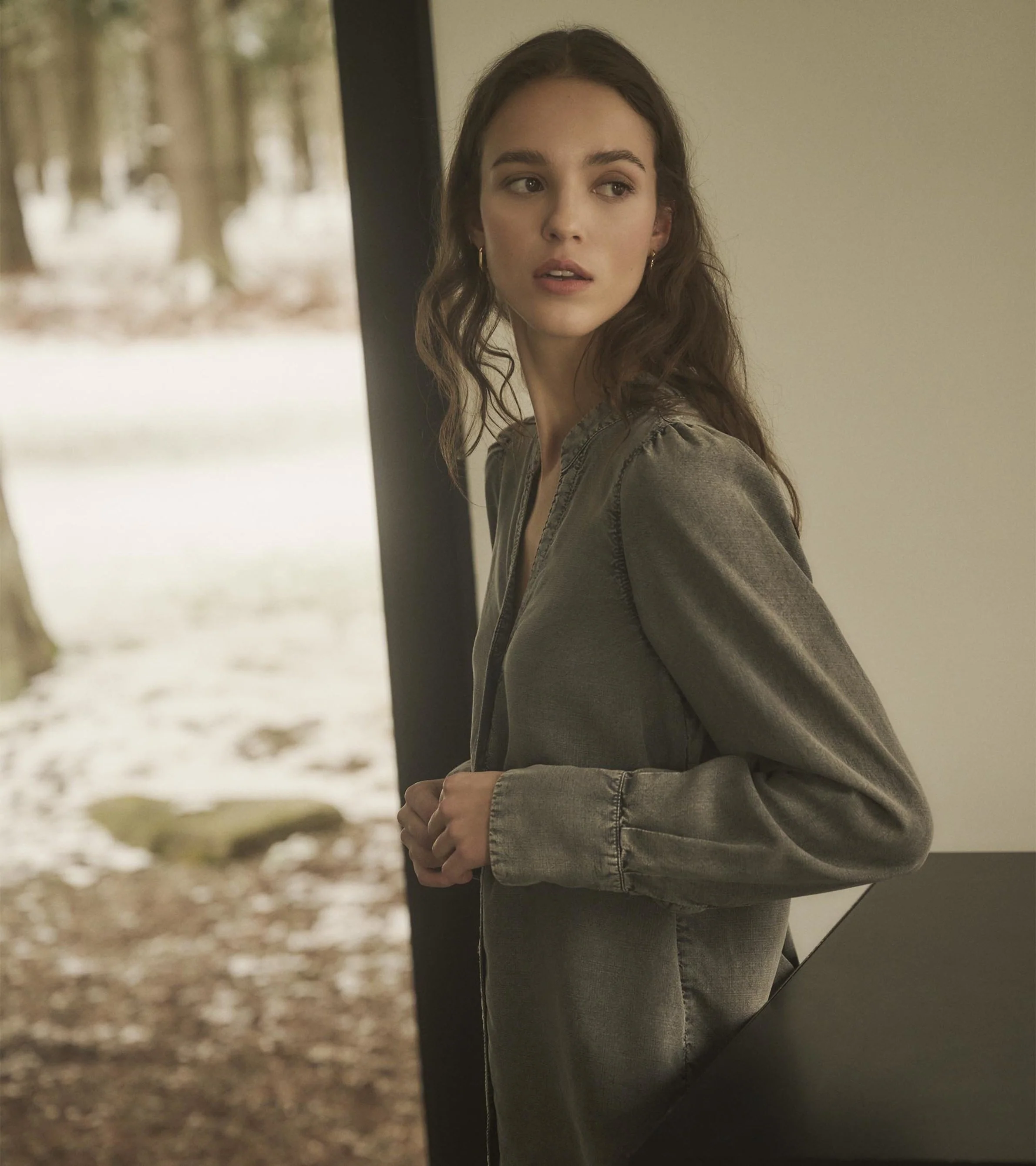 Olivia Blouse - Black Acid Wash - Image 5