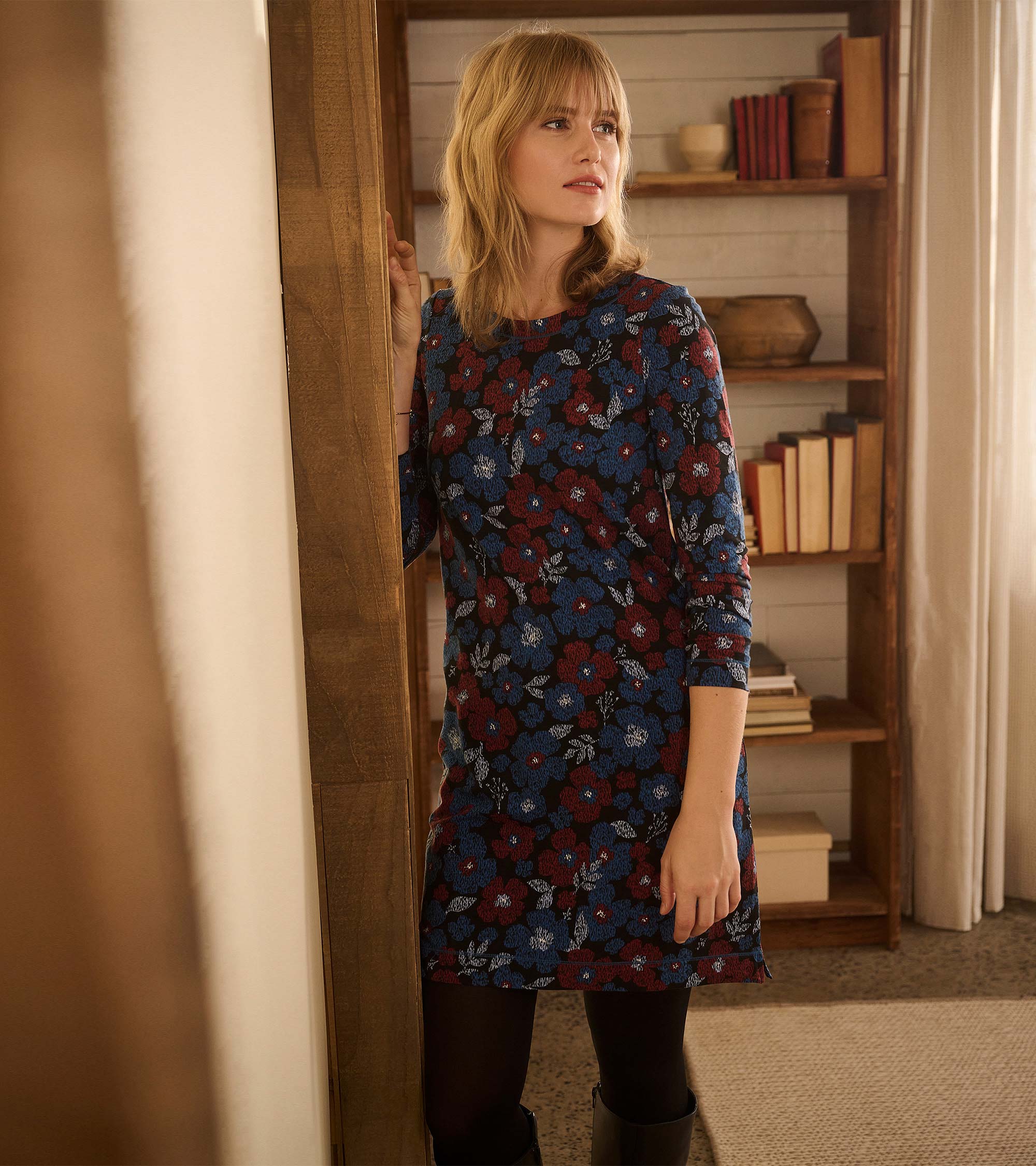 Olivia Dress - Textured Floral - Image 2