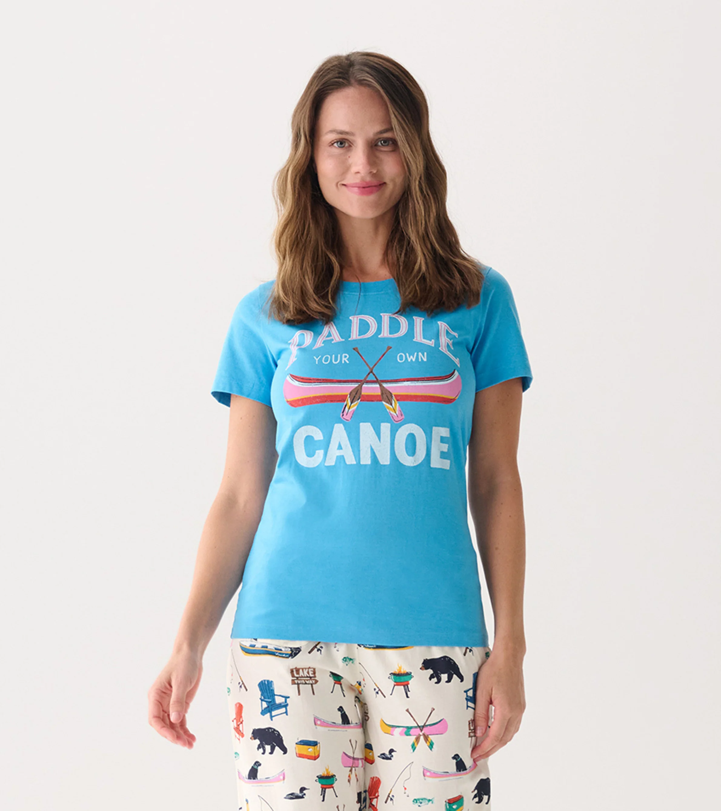 Paddle Your Own Canoe Women's Pajama T-Shirt - Image 5