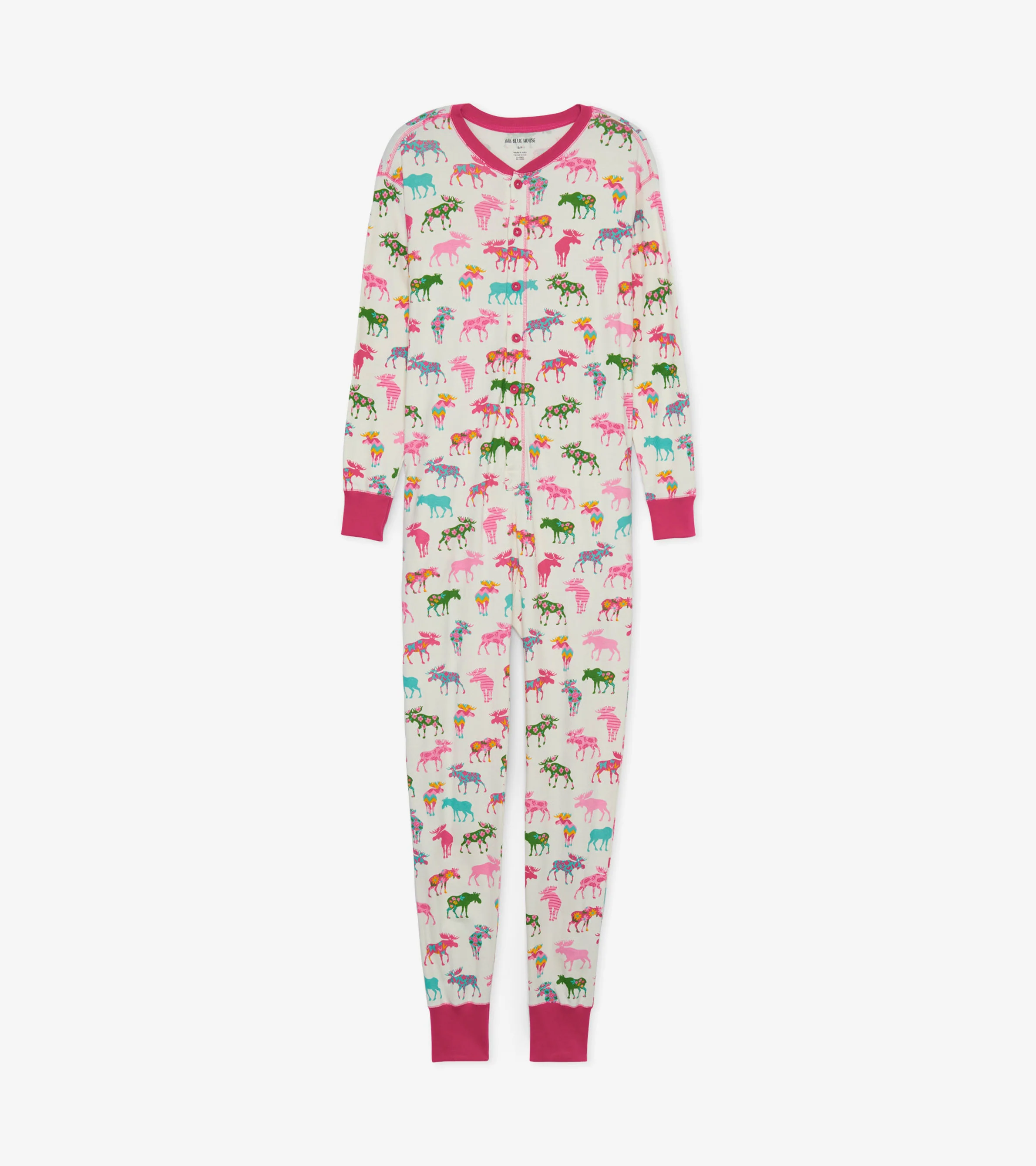 Patterned Moose Adult Onesie - Image 3