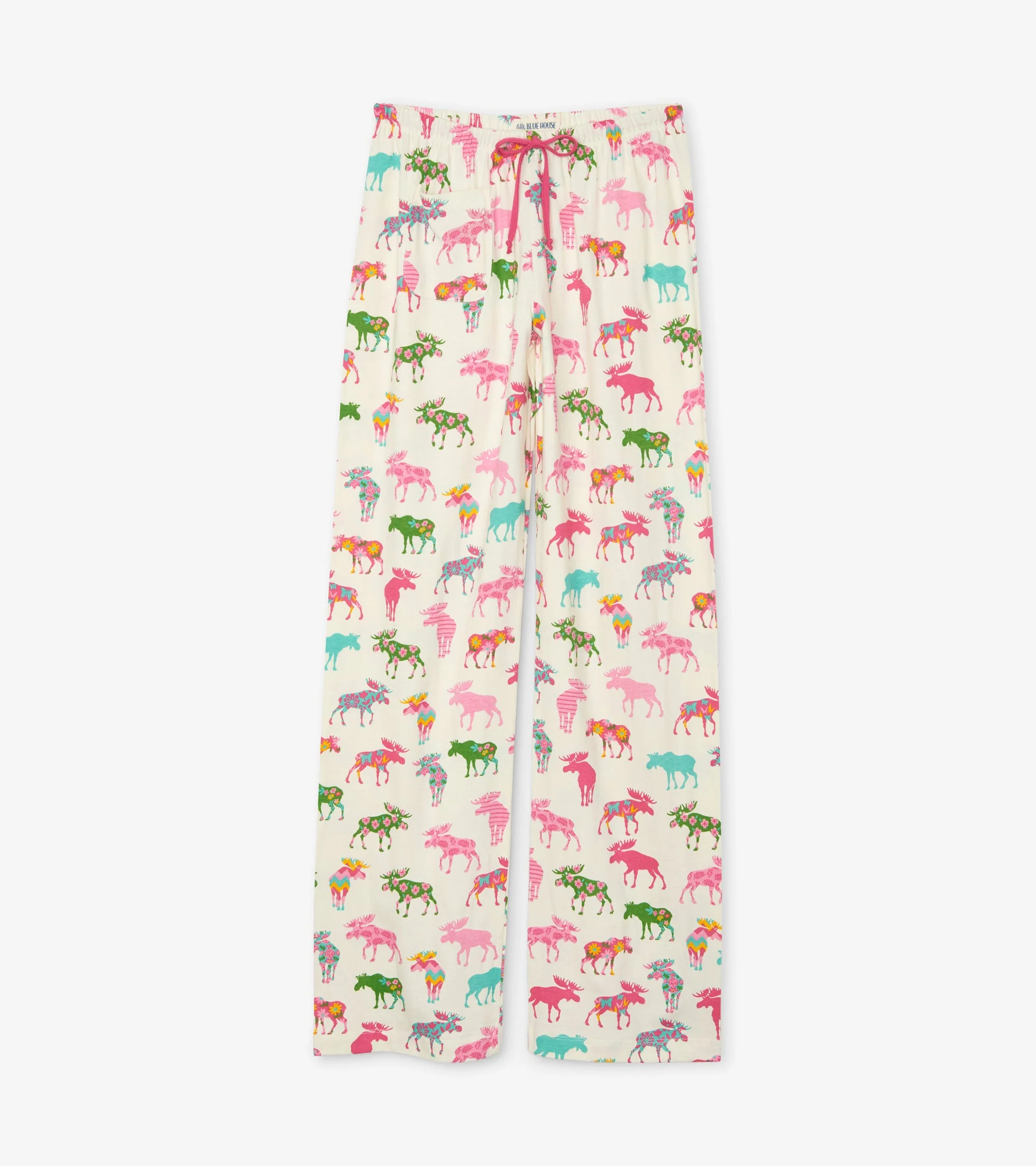 Patterned Moose Women's Pajama Pants - Image 2