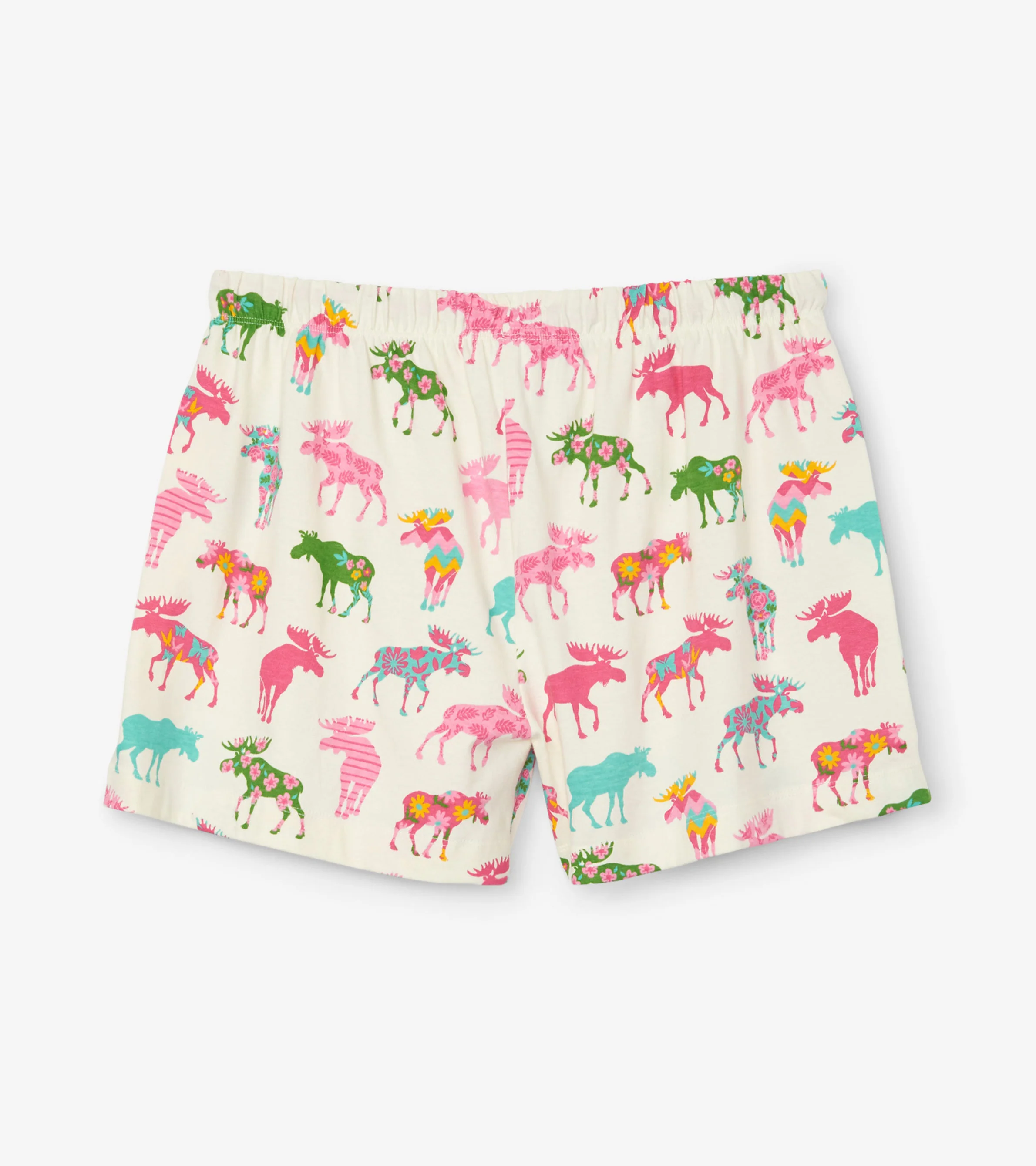 Patterned Moose Women's Cotton Sleep Shorts - Image 3