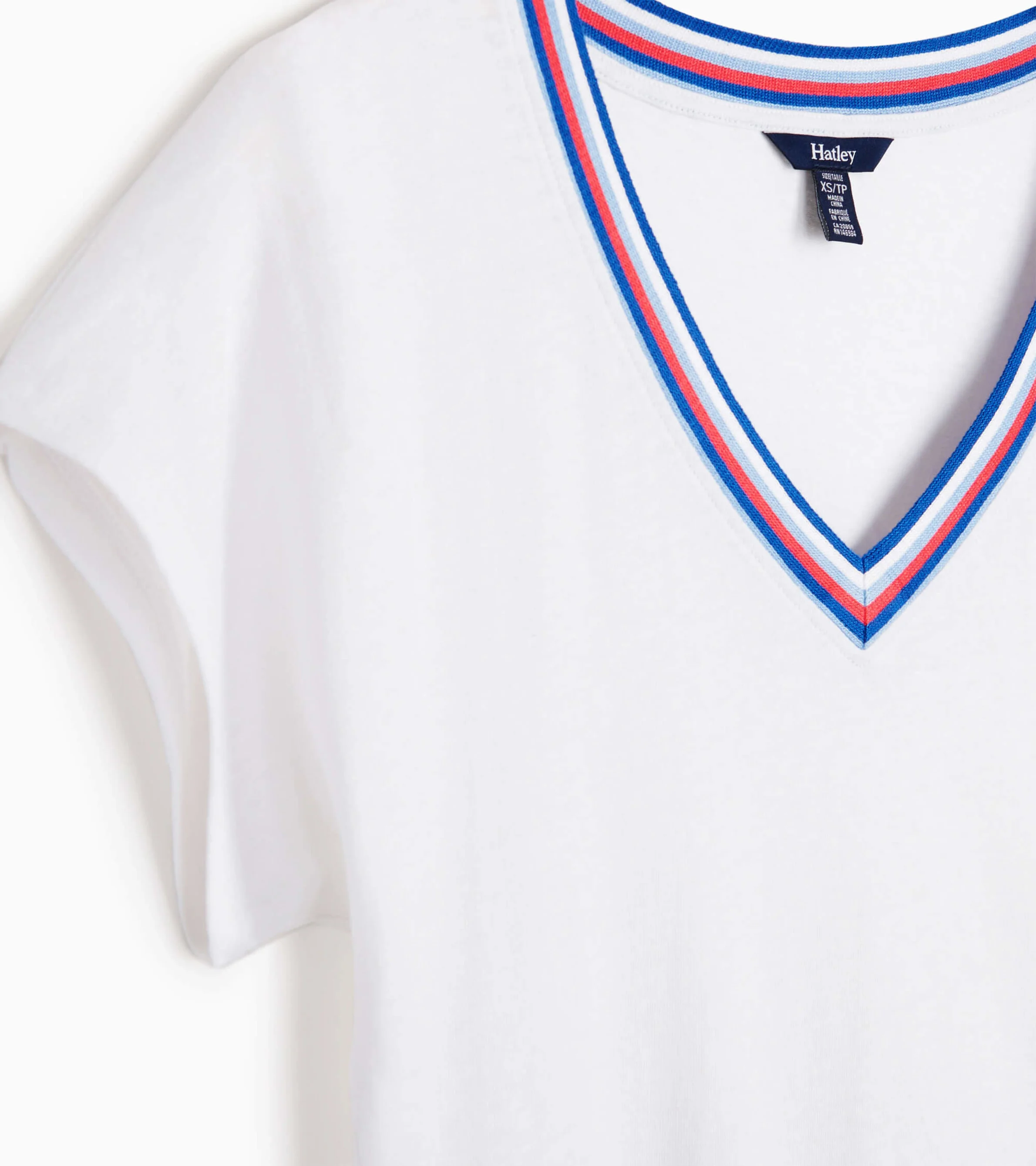 Paxton V-Neck Tee - White - Image 5