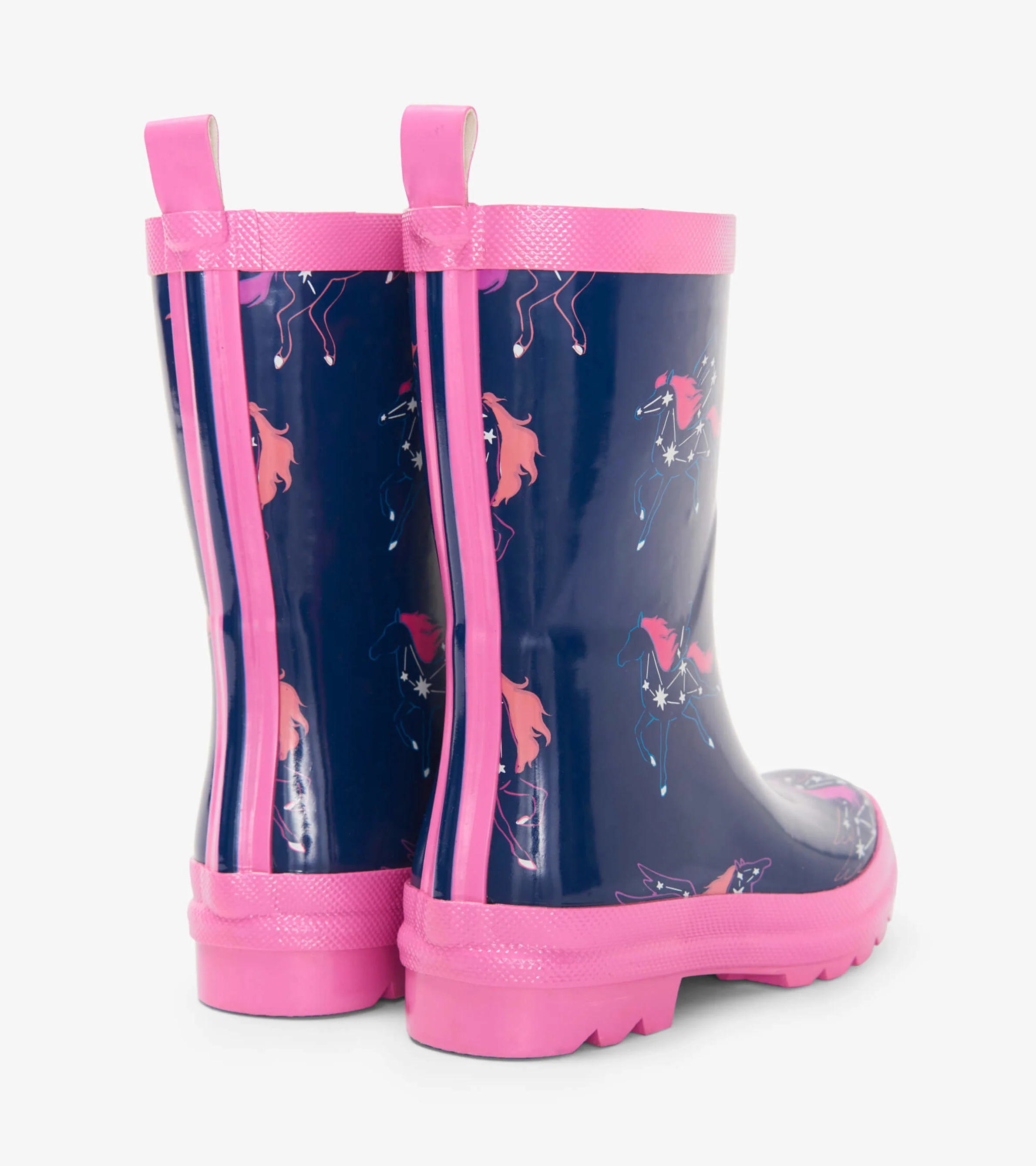 Unicorn Constellations Shiny Kids Rain Boots - Image 2