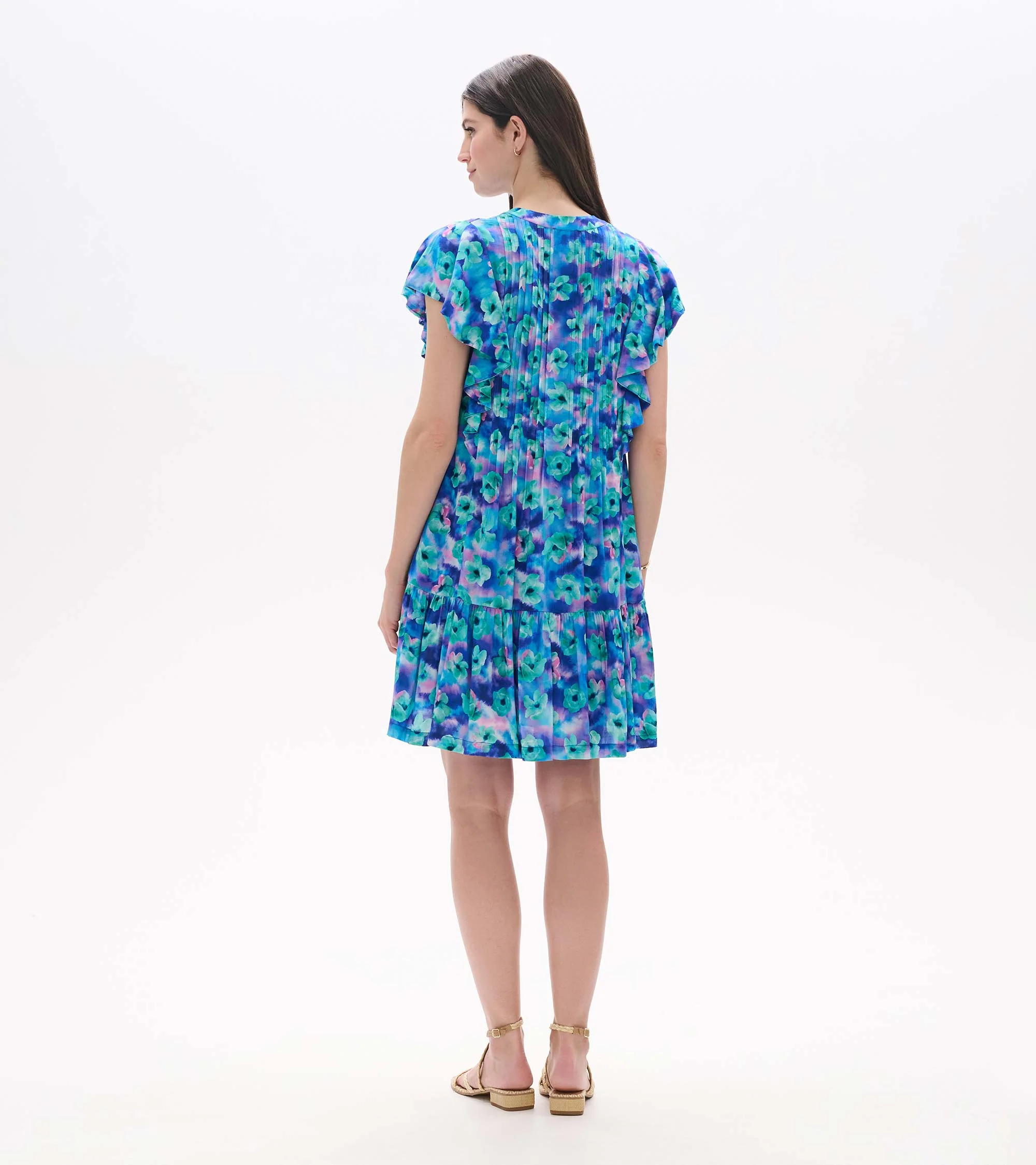 Pintuck Dress - Floating Flowers - Image 6