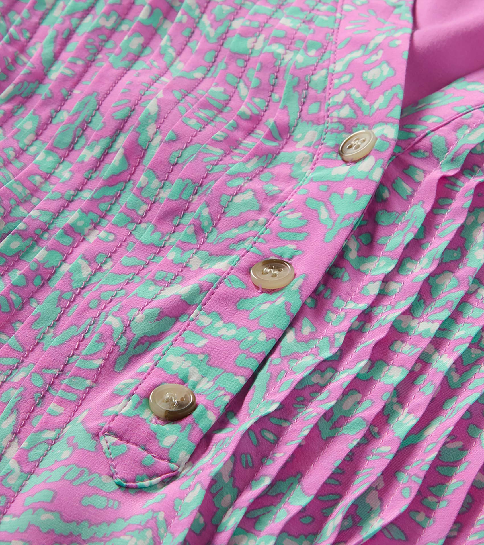 Pintuck Dress - Soft Ikat - Image 6