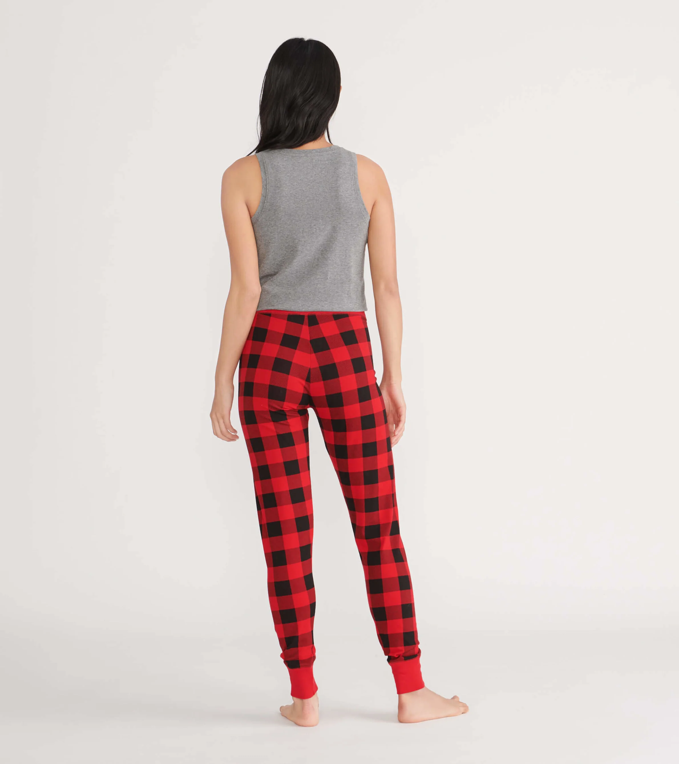 Plaid Bear Women's Pajama Tank - Image 3