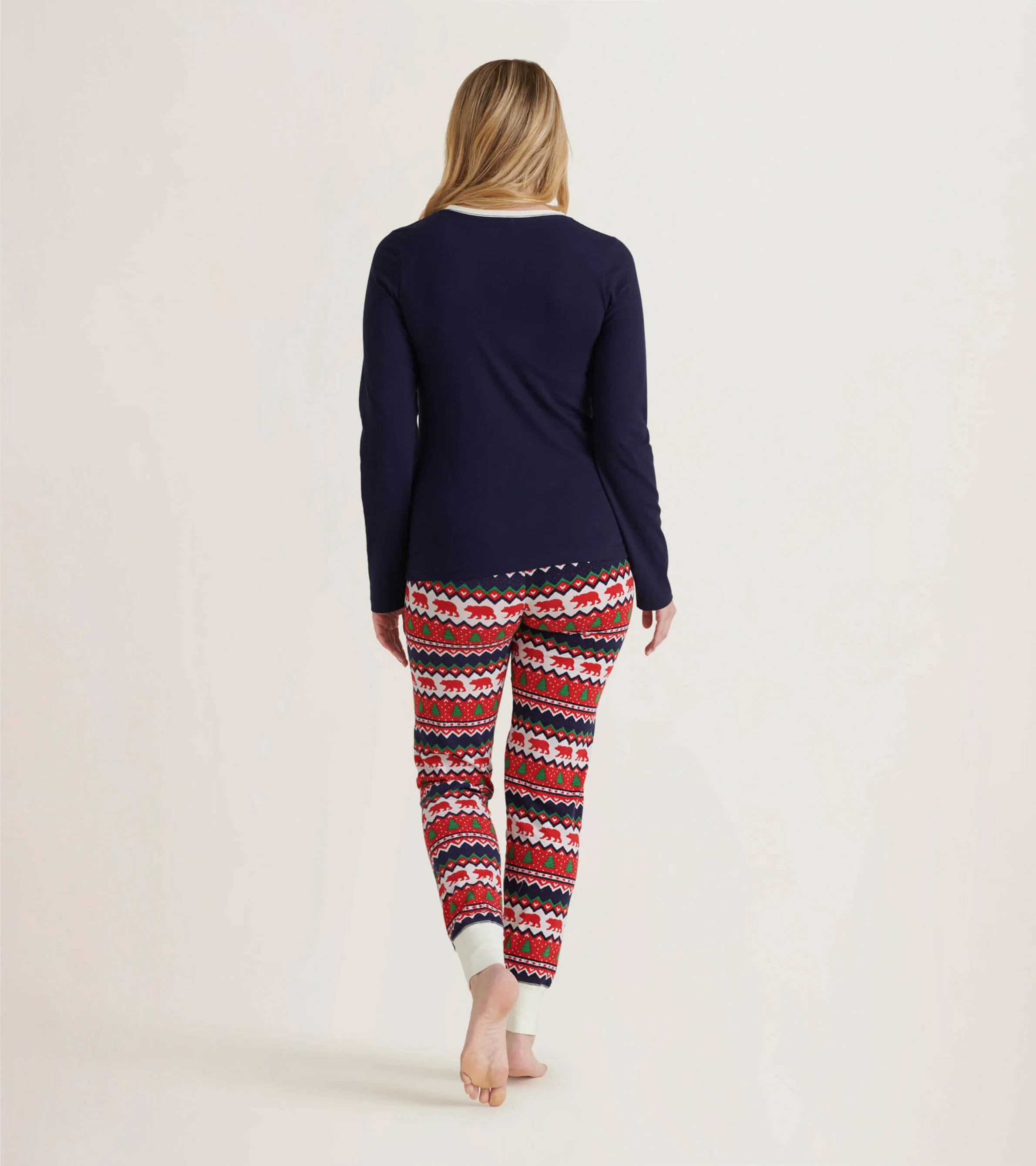 Women's Polar Bear Long Sleeve Pajama Top - Image 3