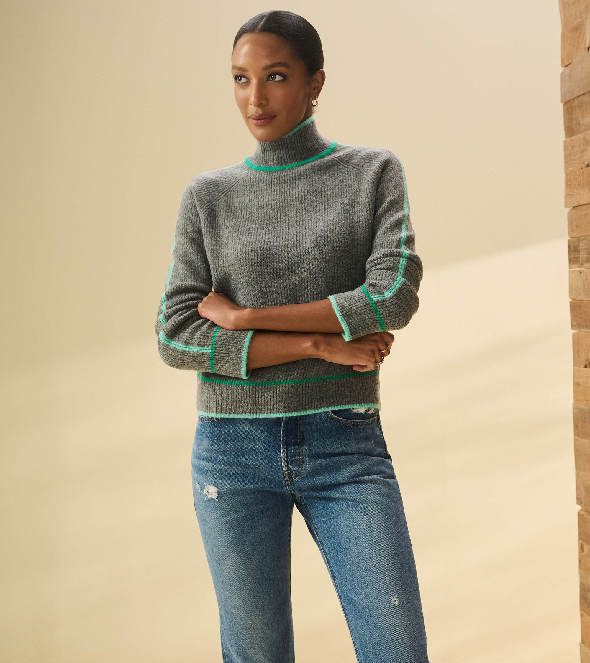 Raglan Pullover - Charcoal Heather - Image 3
