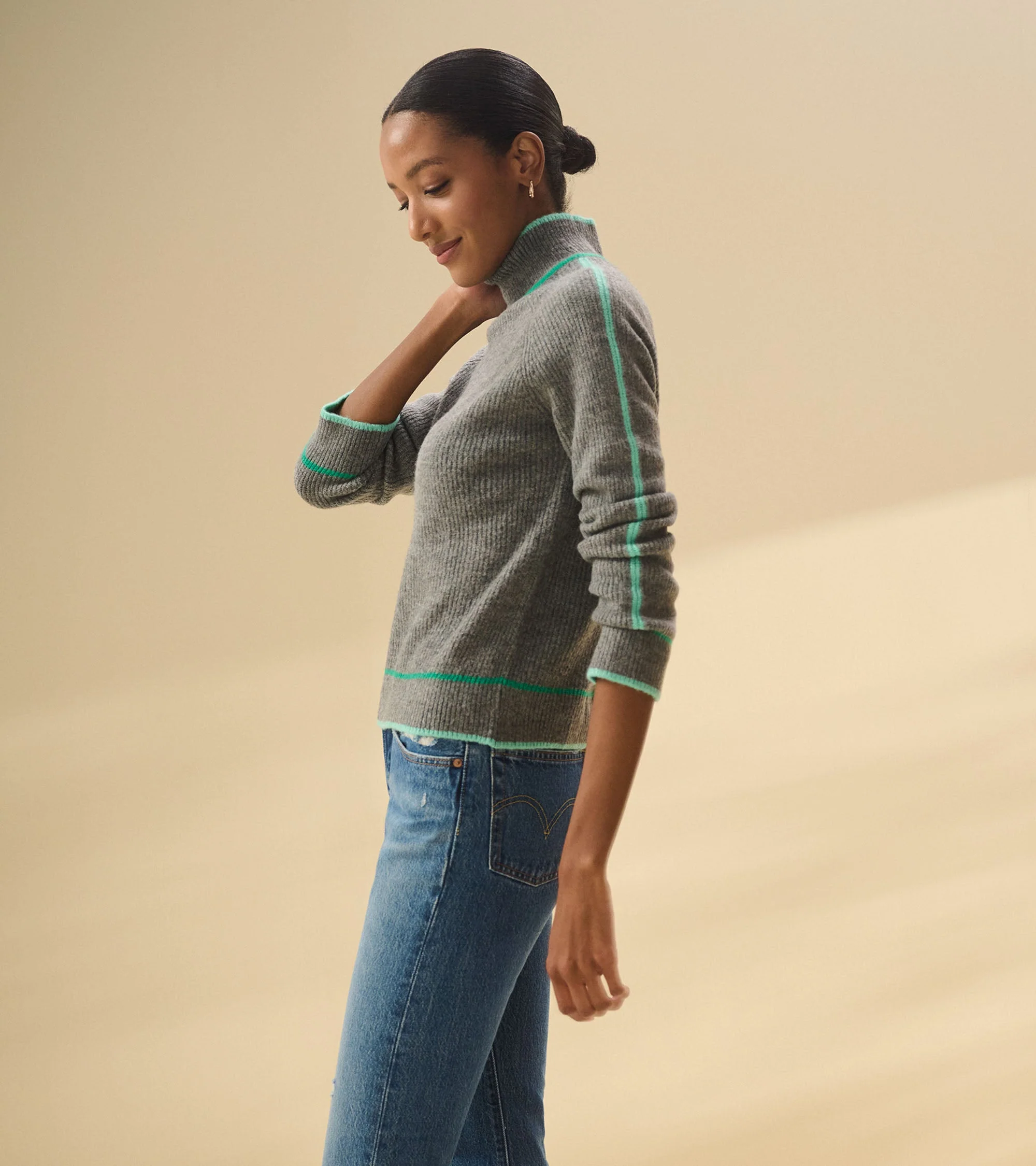 Raglan Pullover - Charcoal Heather - Image 4