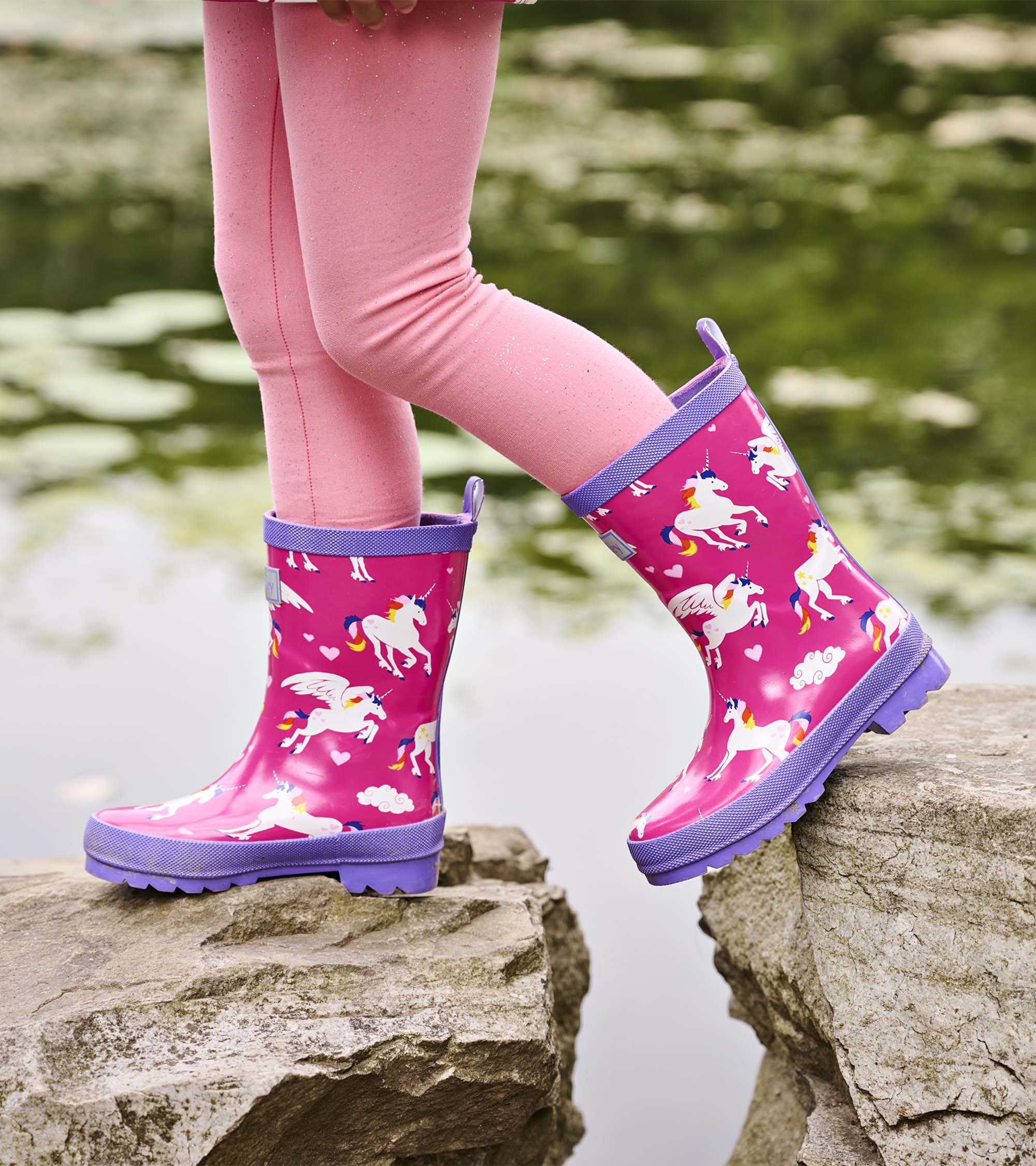 Rainbow Unicorns Rain Boots - Image 2