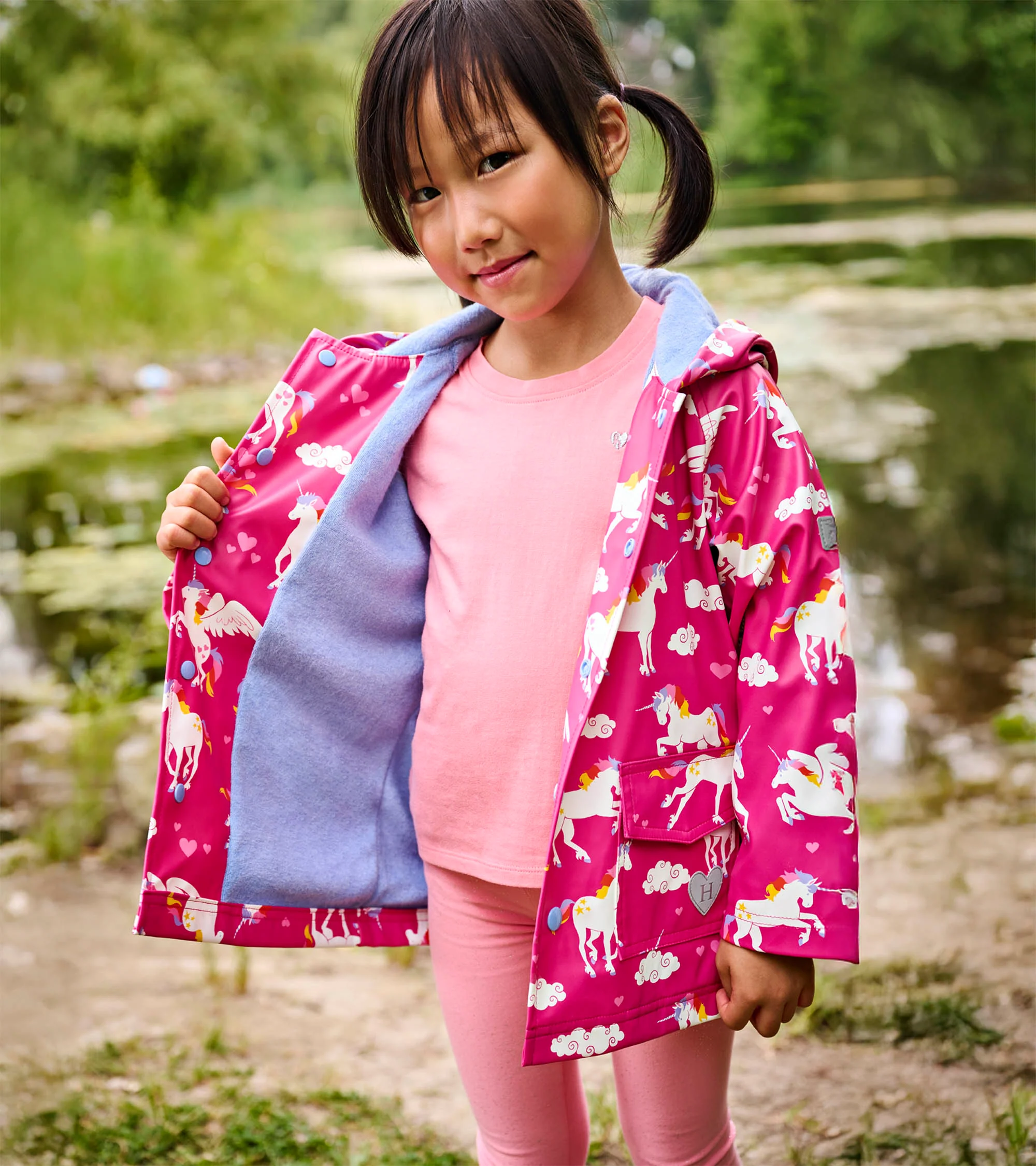 Rainbow Unicorns Raincoat - Image 3