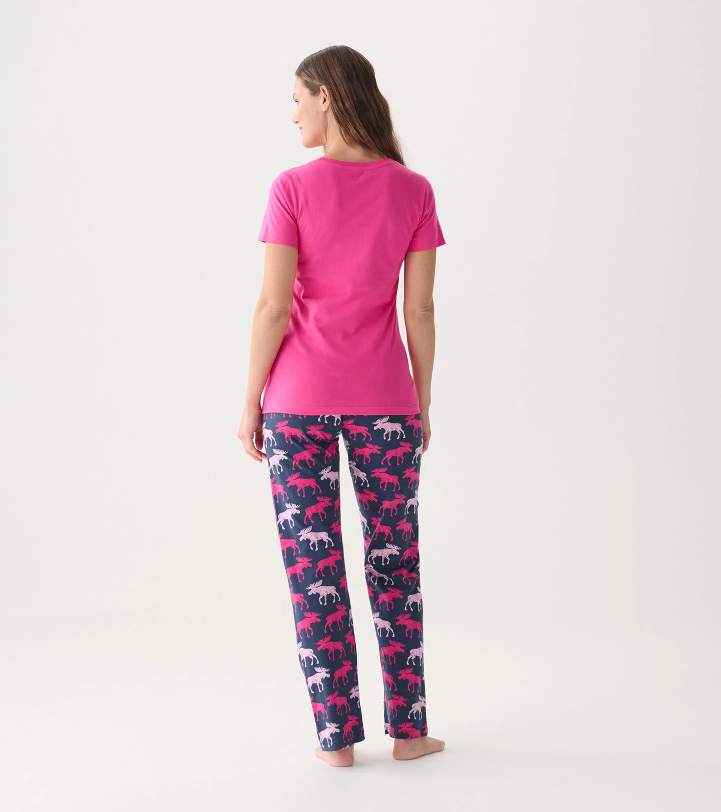 Raspberry Moose Women's Pajama T-Shirt - Image 4