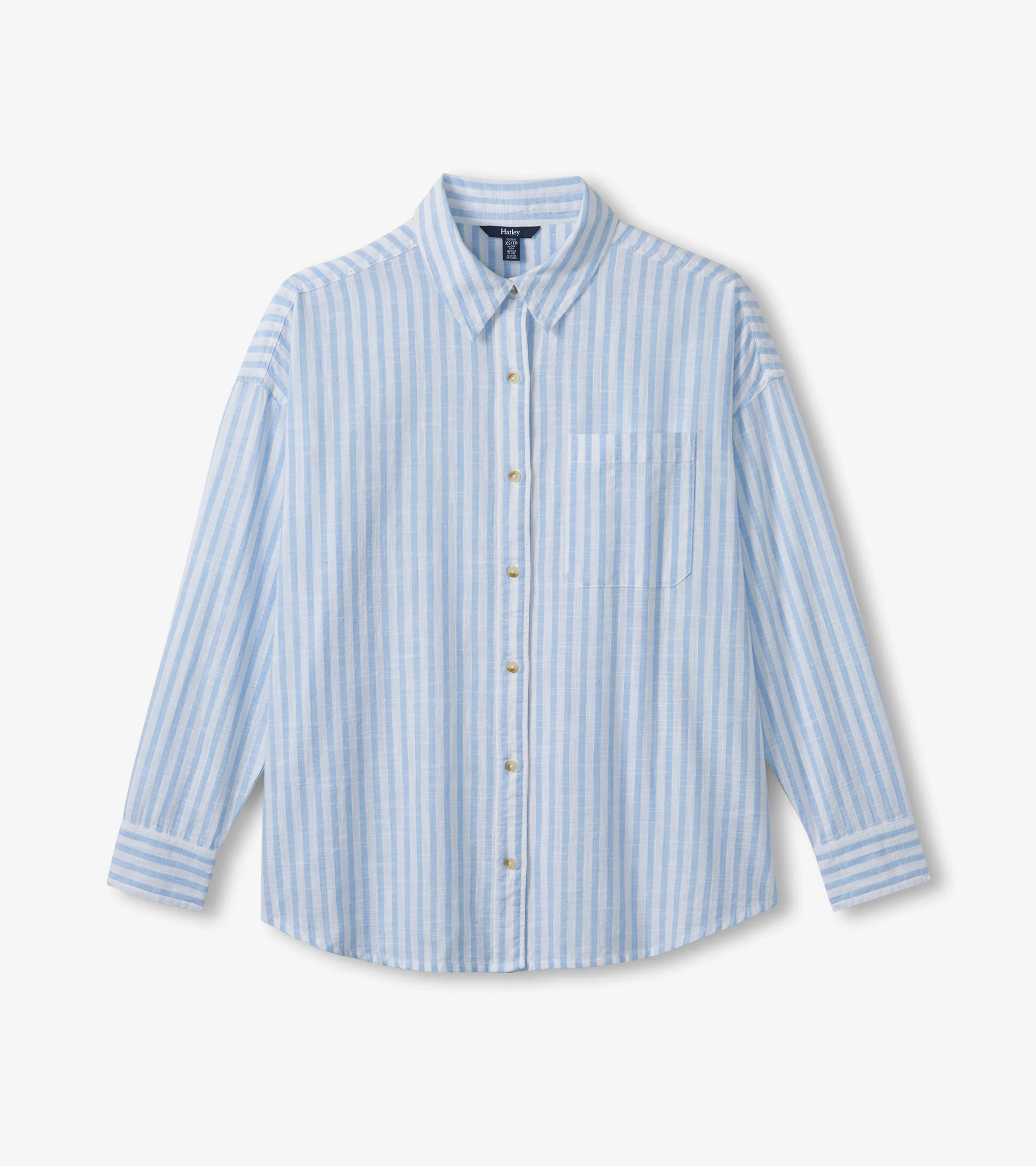 Relaxed Button Down - Cashmere Blue Stripes - Image 2