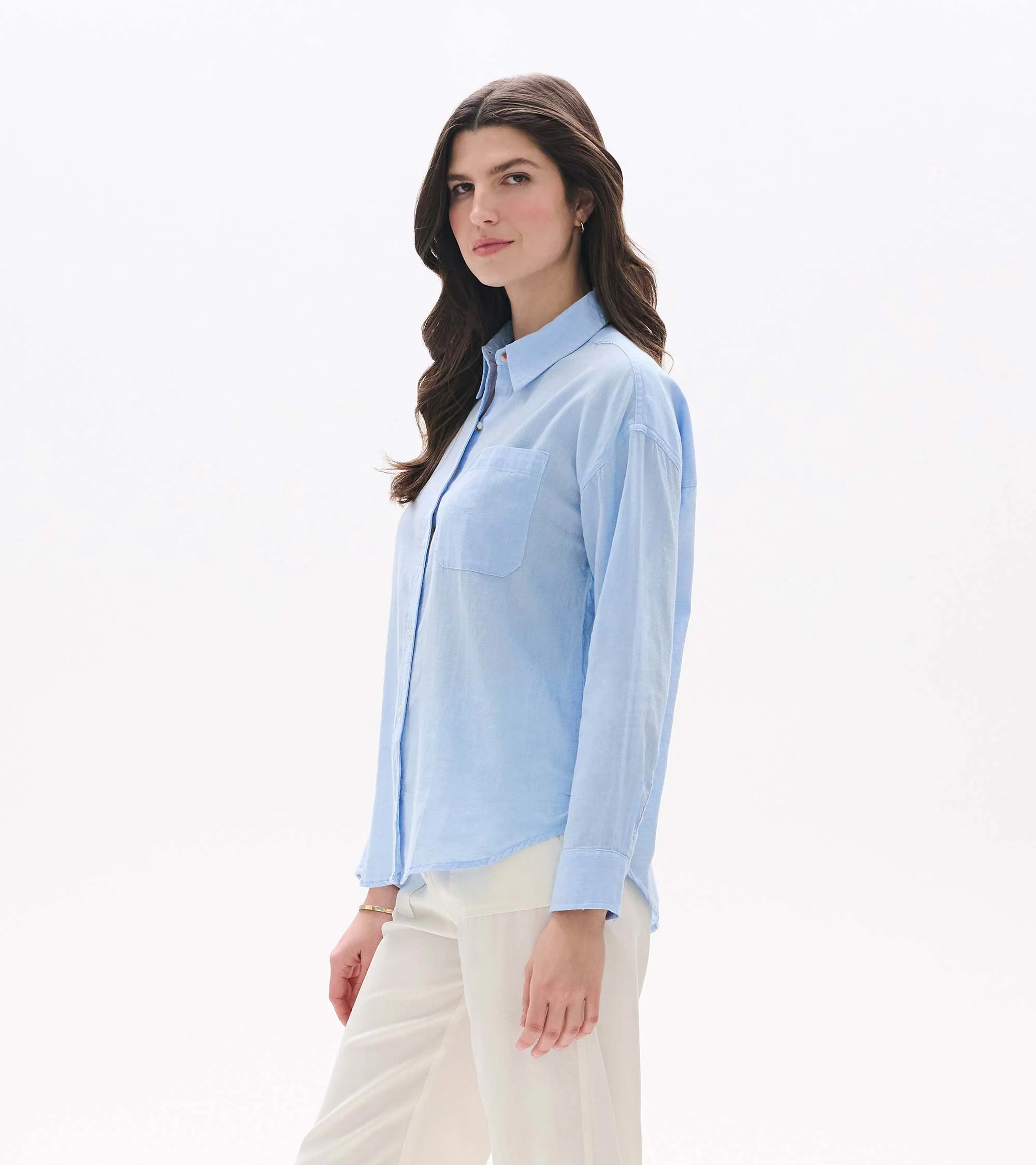 Relaxed Button Down - Light Blue Chambray - Image 3