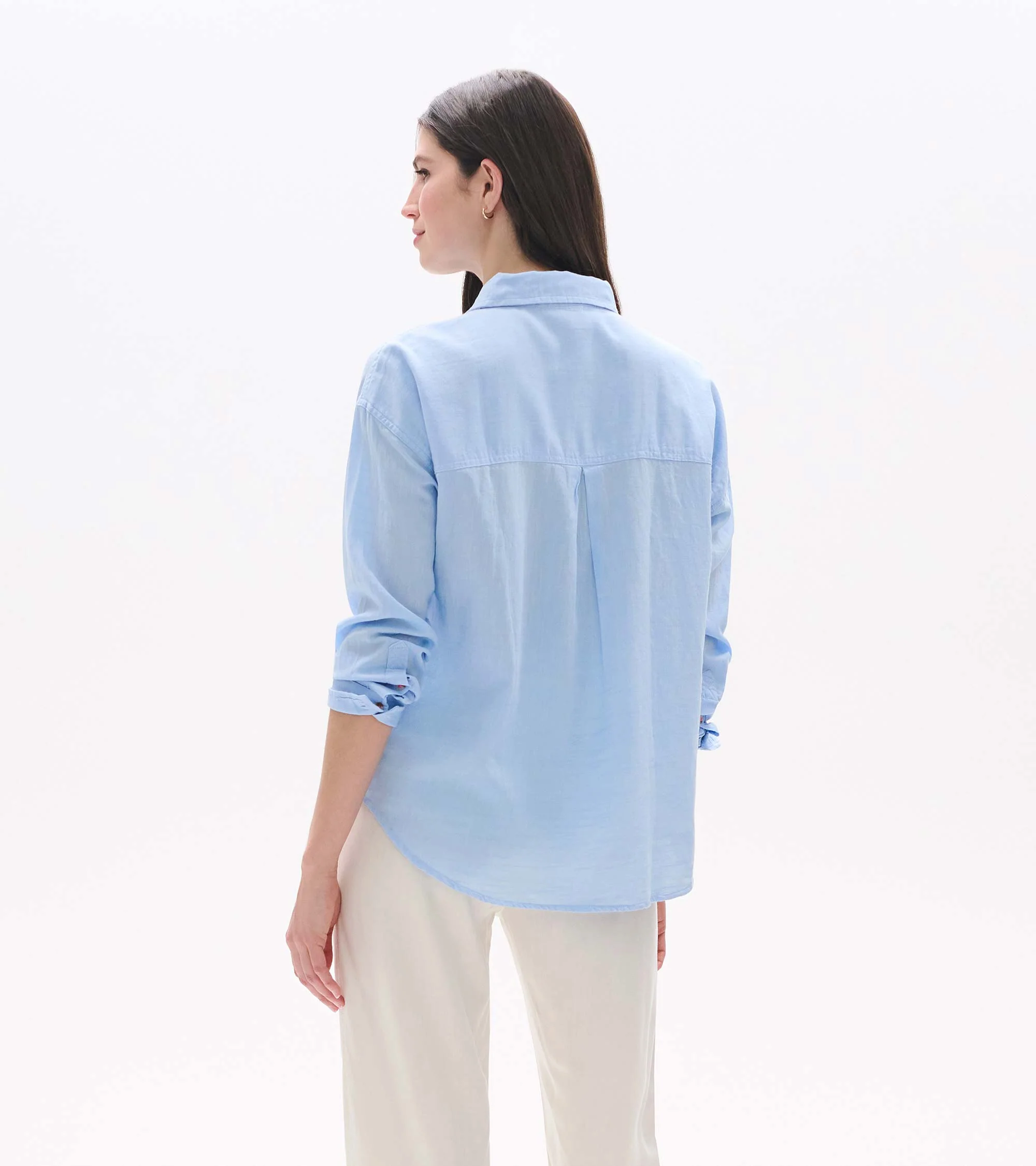 Relaxed Button Down - Light Blue Chambray - Image 6