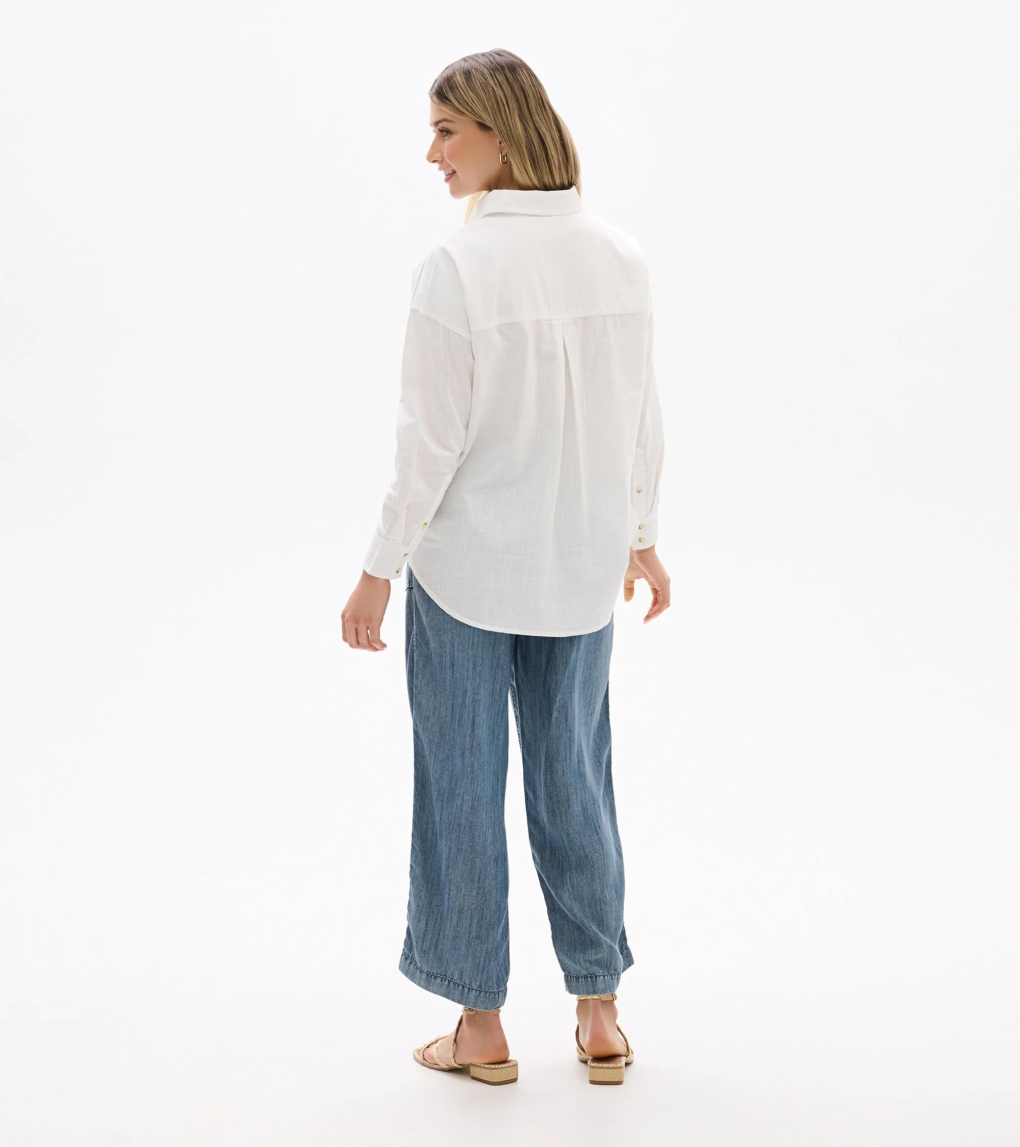 Relaxed Button Down - White - Image 5