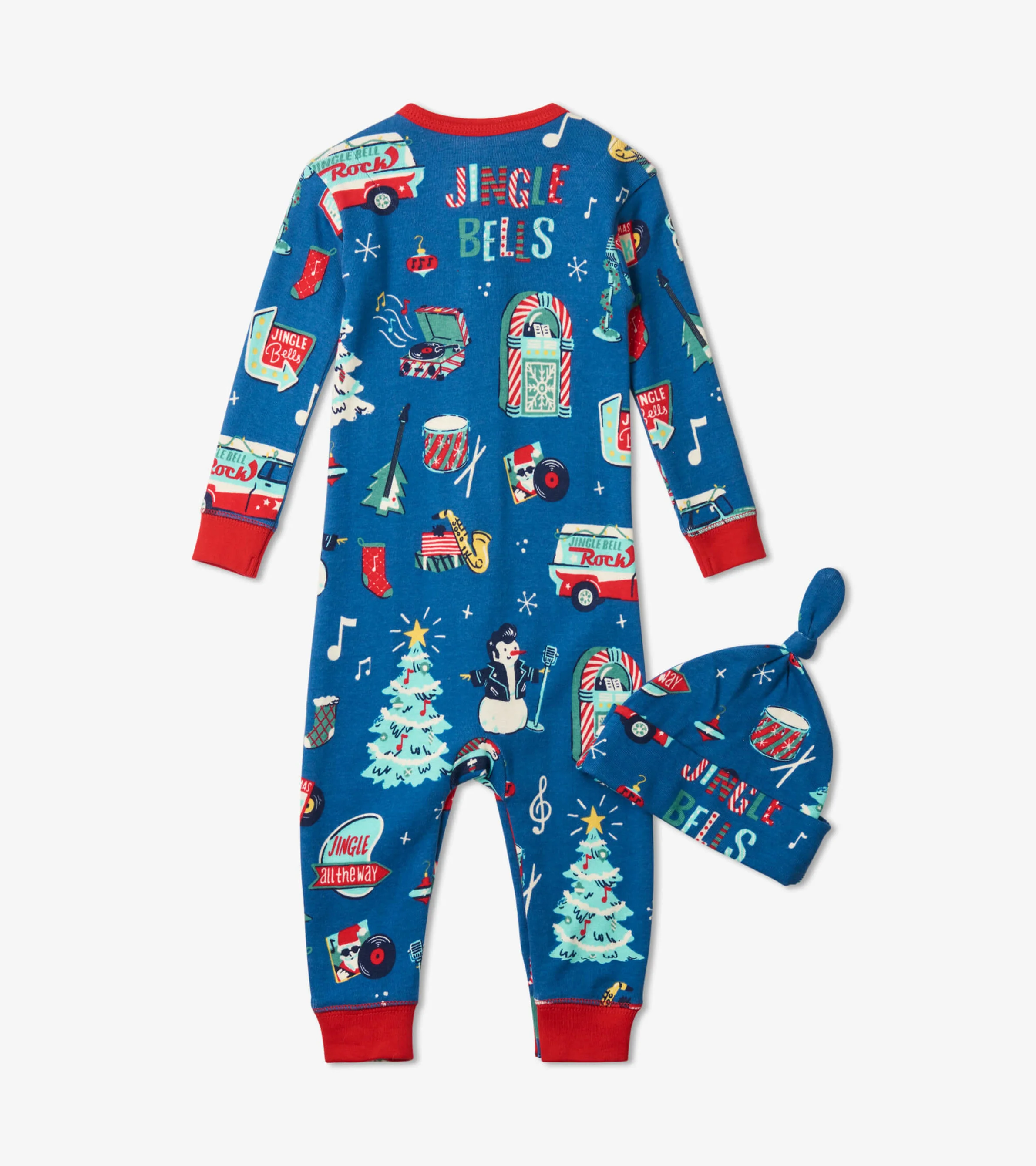 Rockin Holidays Baby Coverall & Hat - Image 2