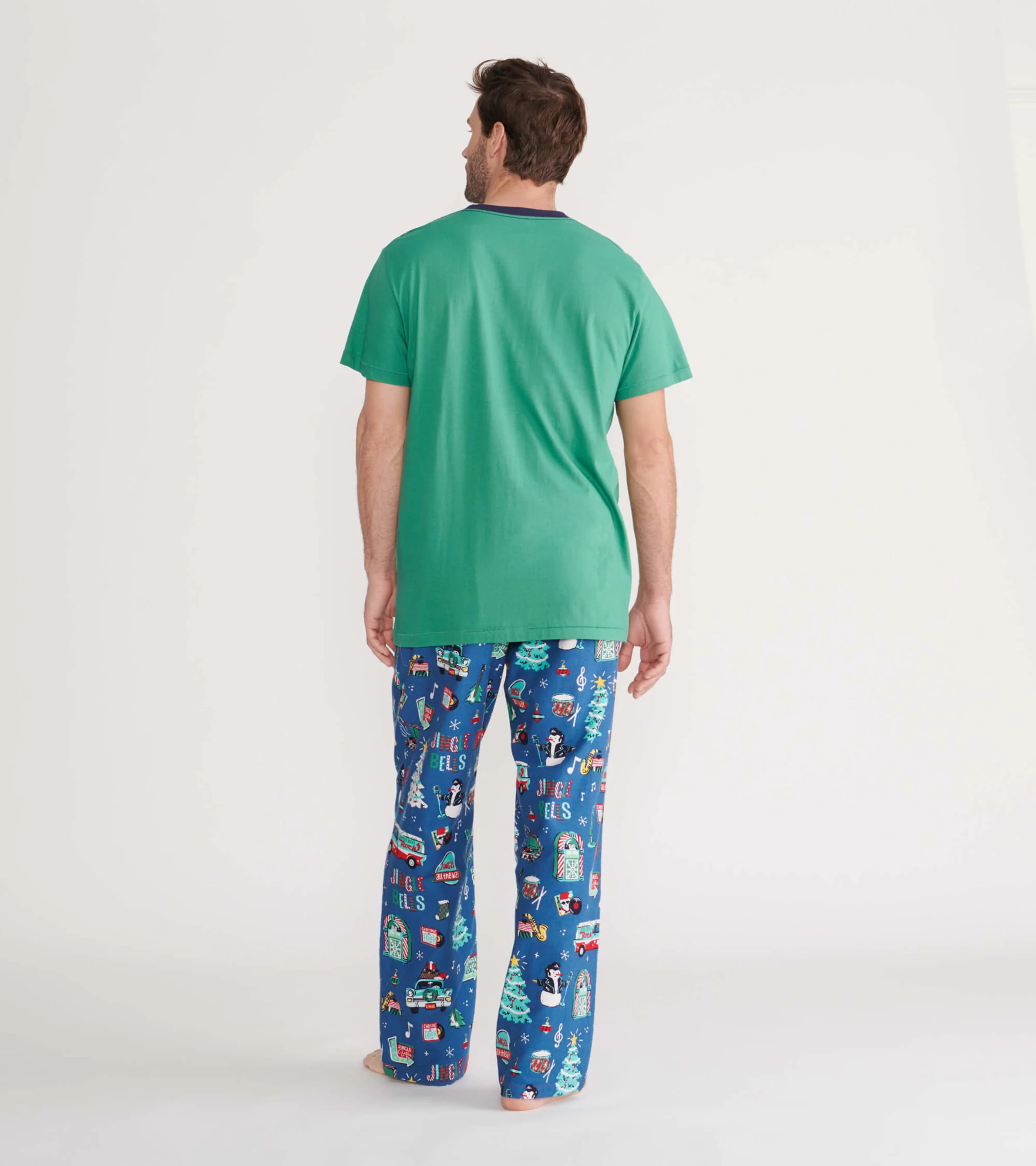Rockin Holidays Men's Stretch Cotton Pajama Pants - Image 3