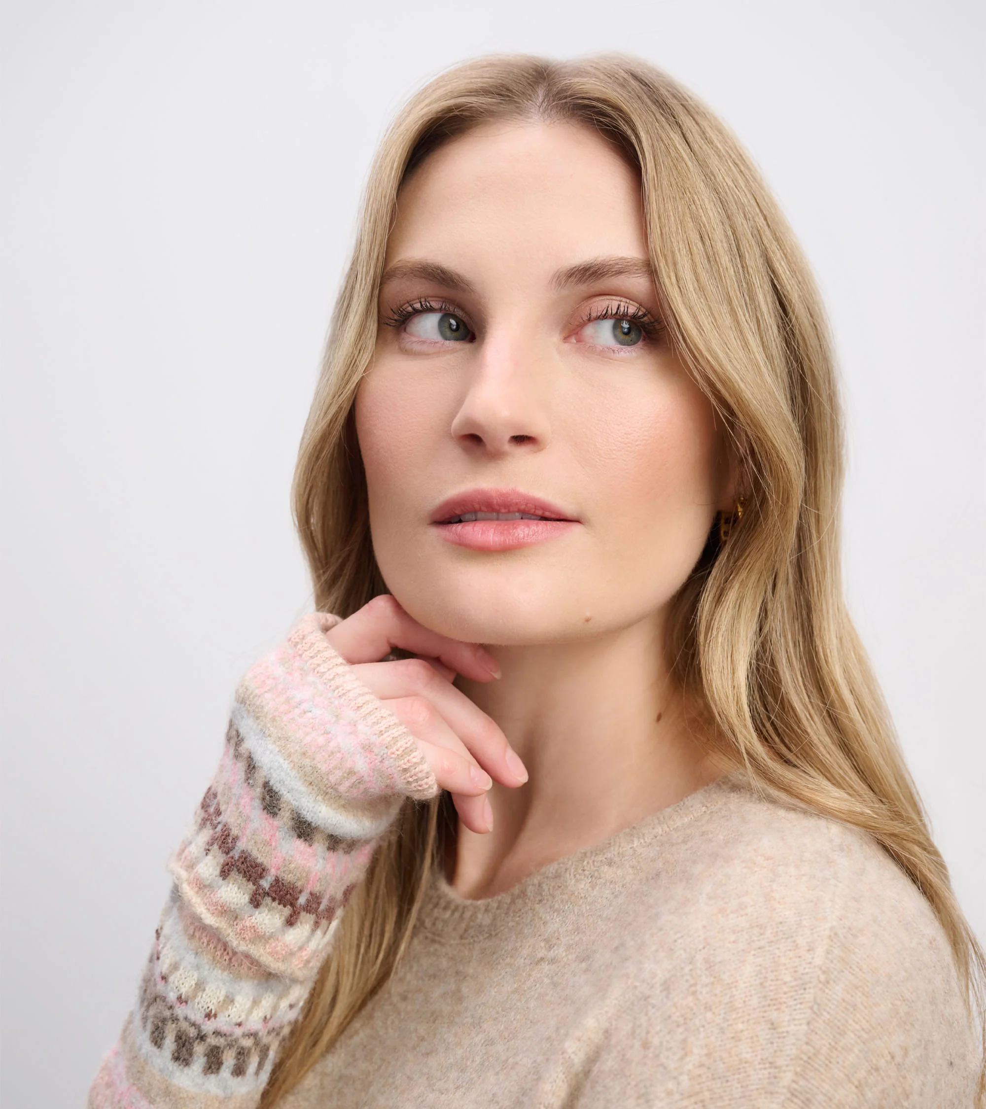 Sadie Sweater Dress - Oatmeal Melange - Image 6