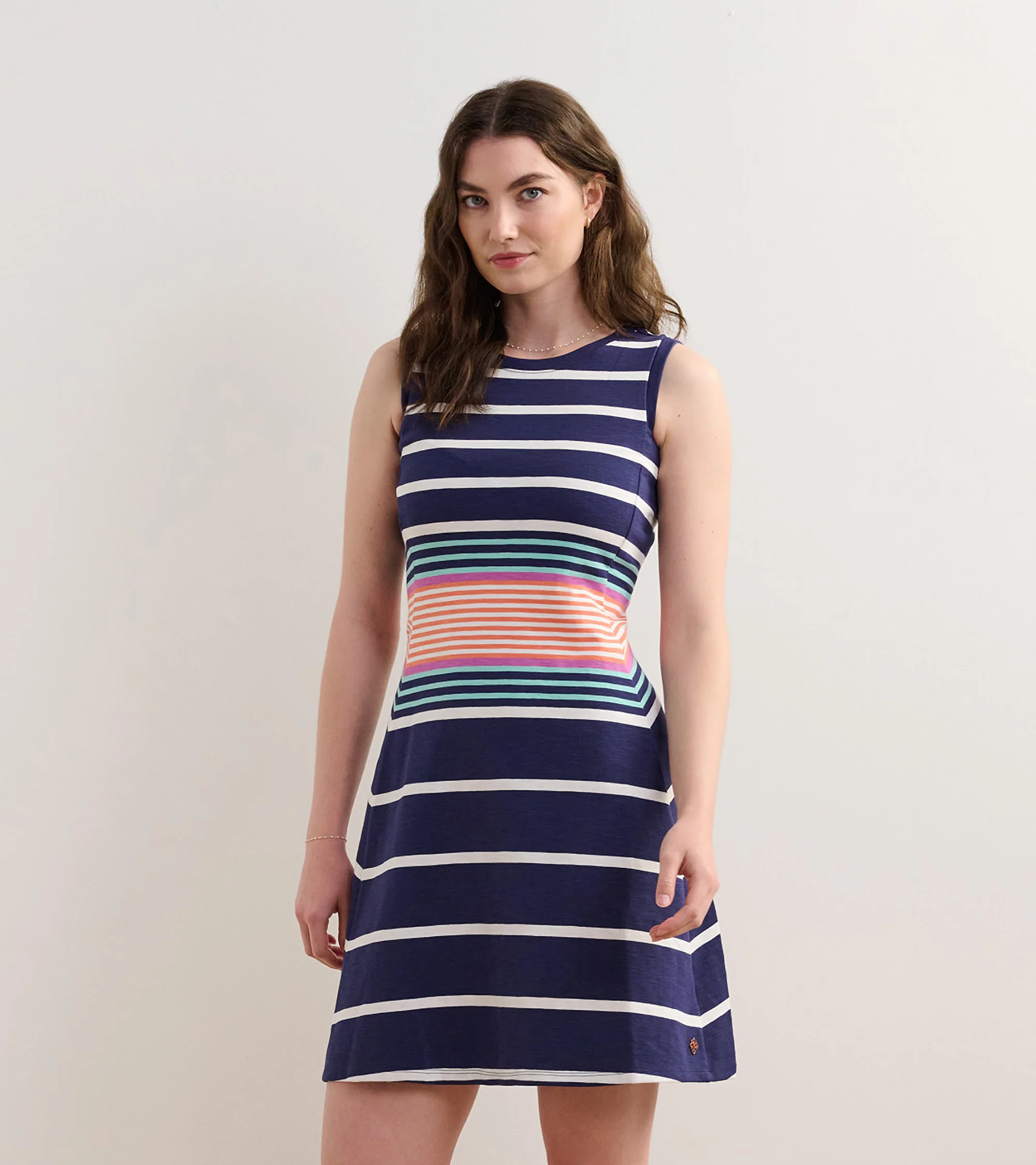 Sarah Dress - Sunset Stripes