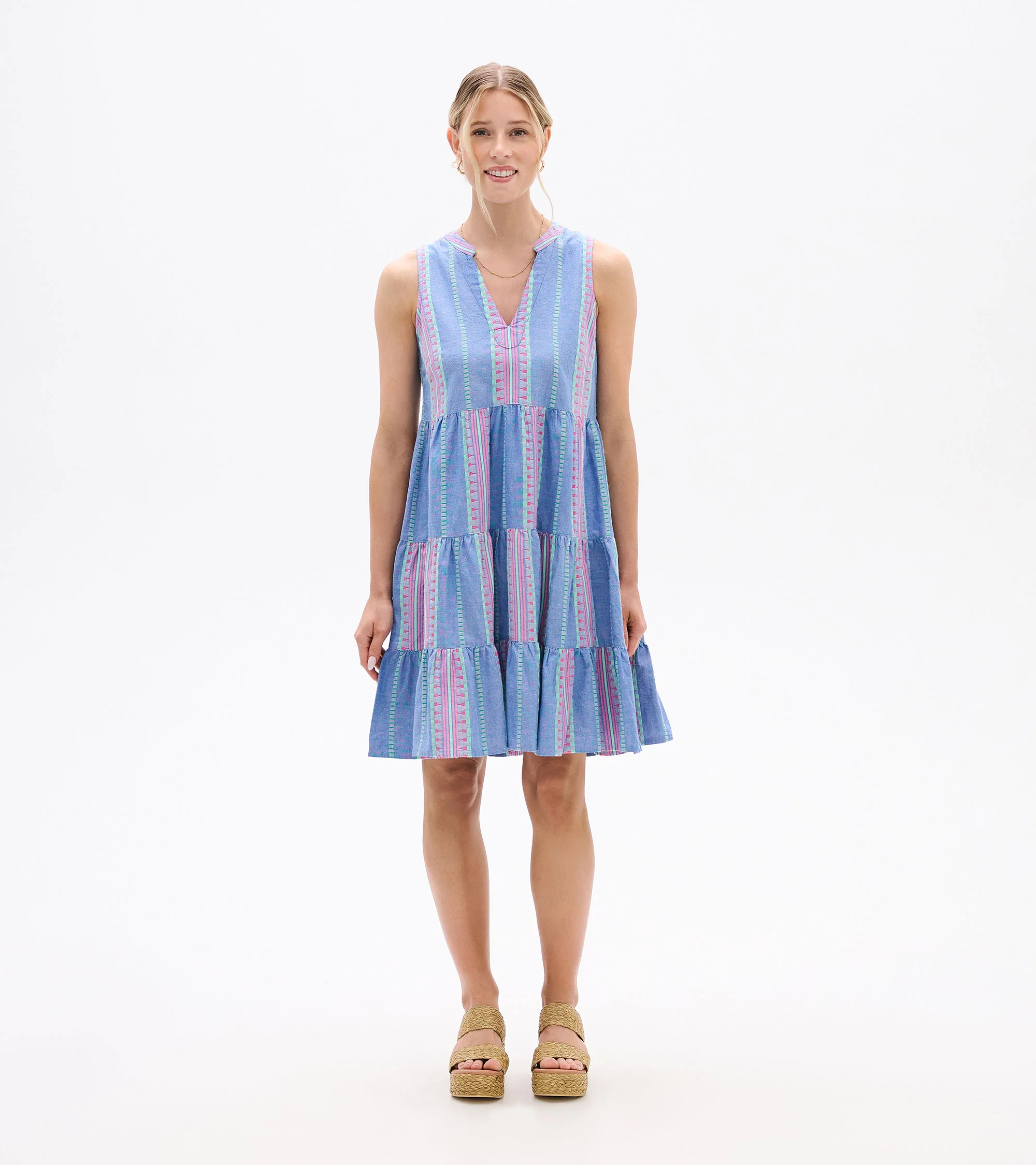Savannah Dress - Chambray Stripes - Image 3