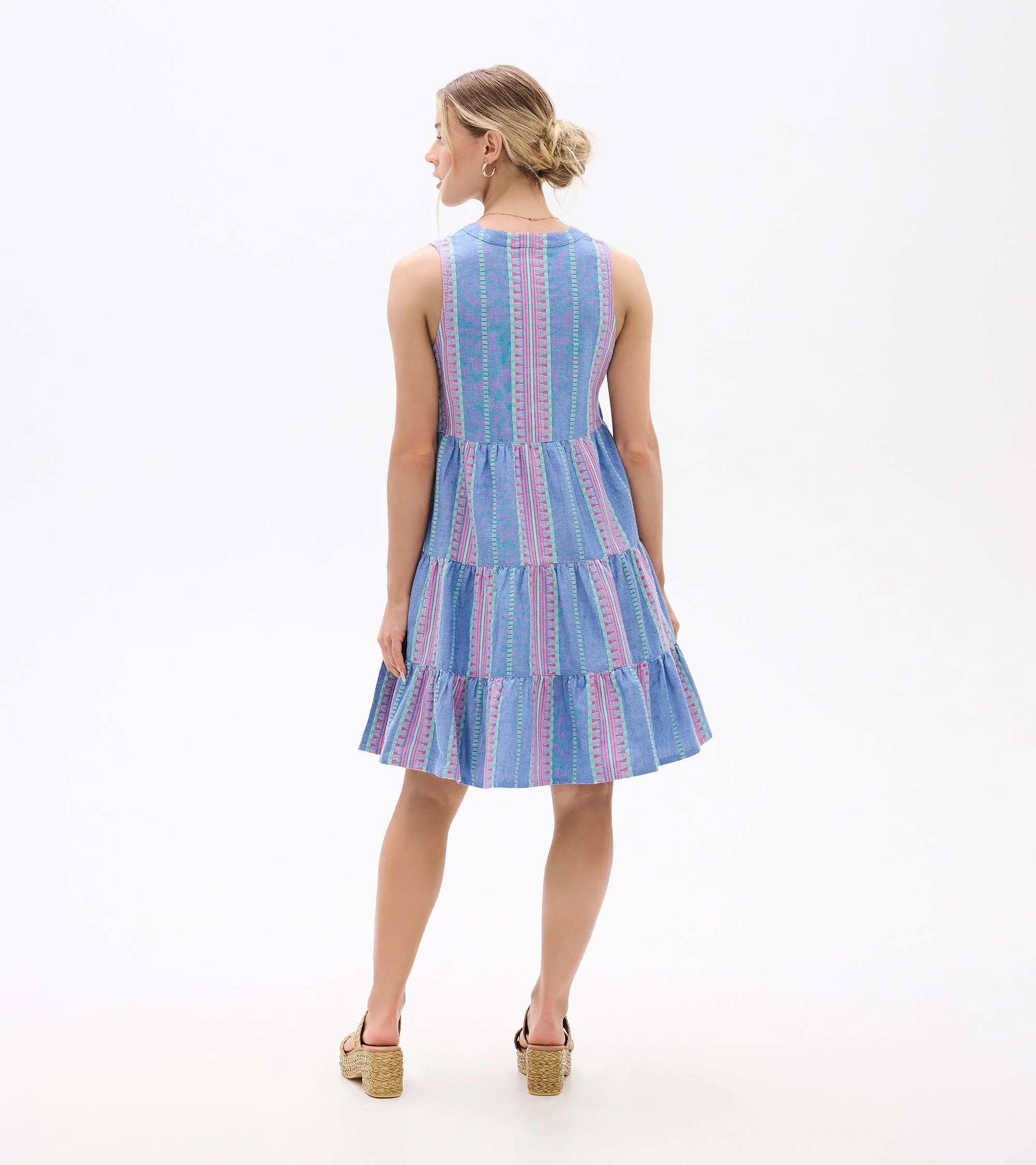 Savannah Dress - Chambray Stripes - Image 5