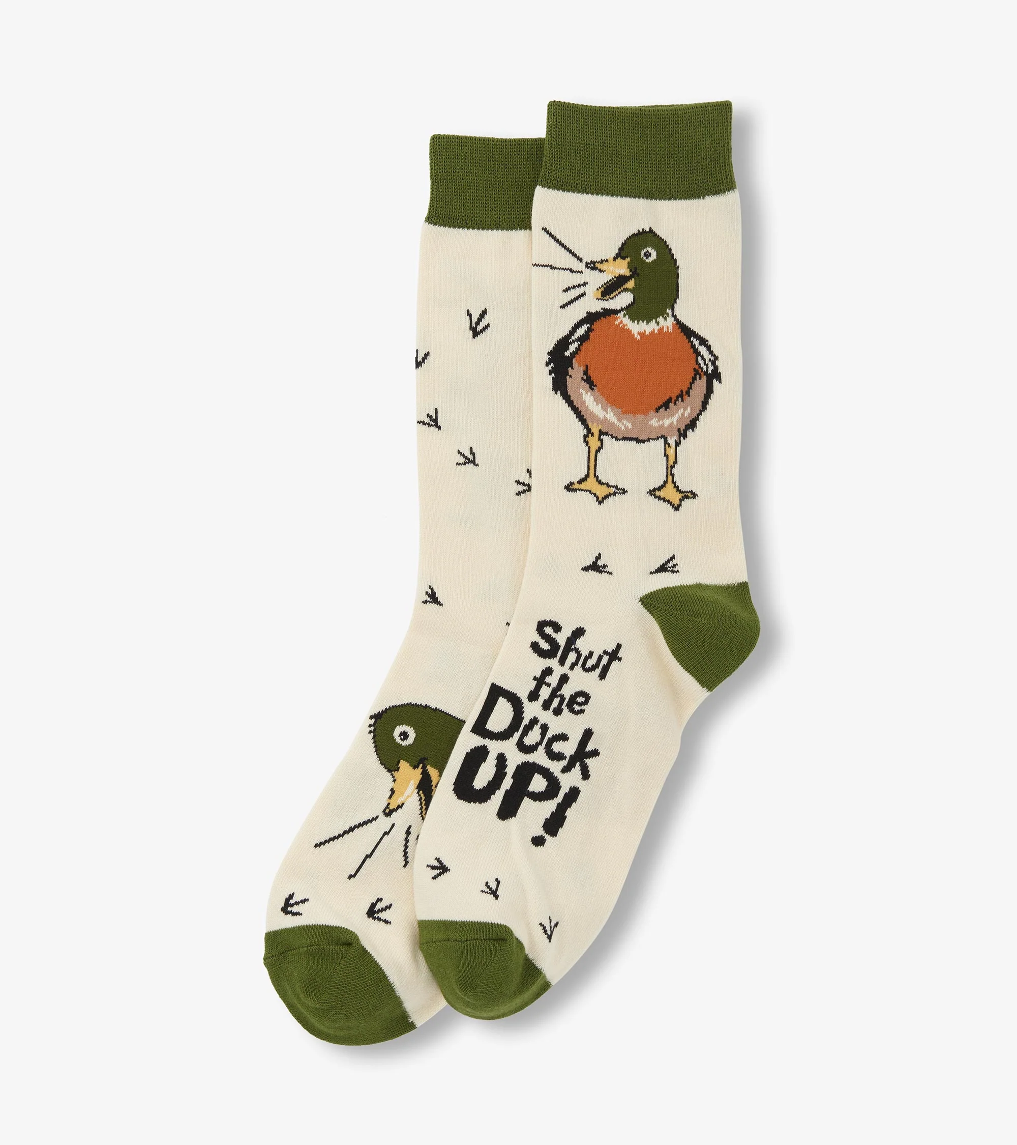 Shut the Duck up Men's Crew Socks - Image 2