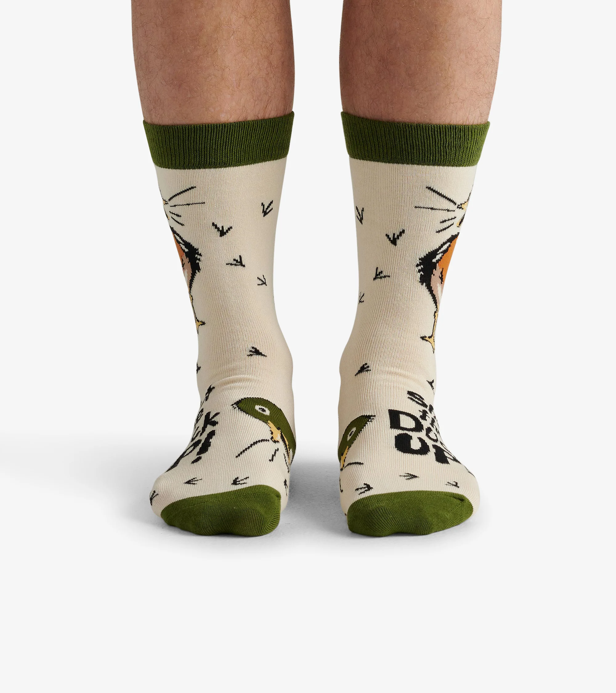 Shut the Duck up Men's Crew Socks - Image 3