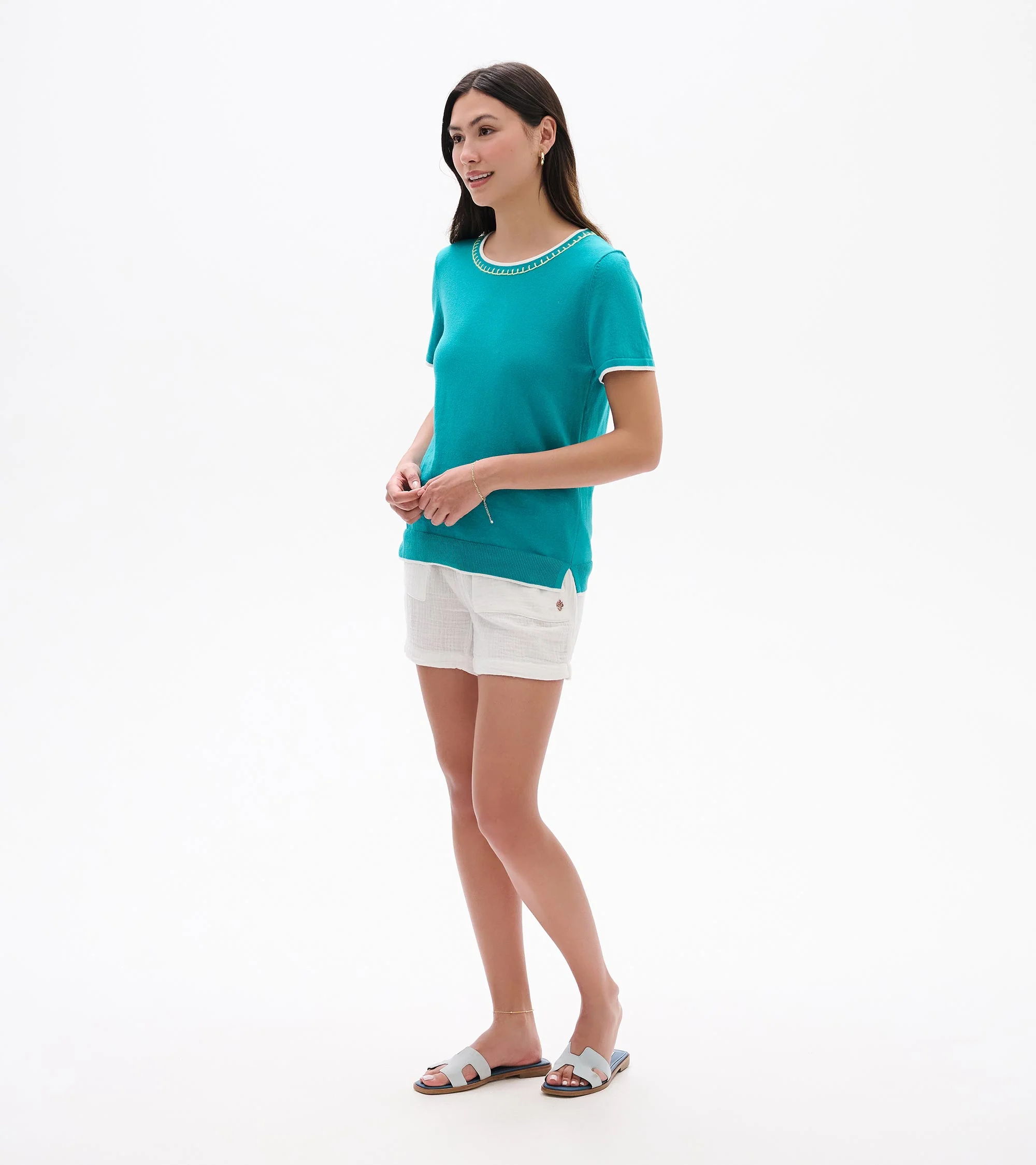 Simone Knit Tee - Ceramic - Image 3