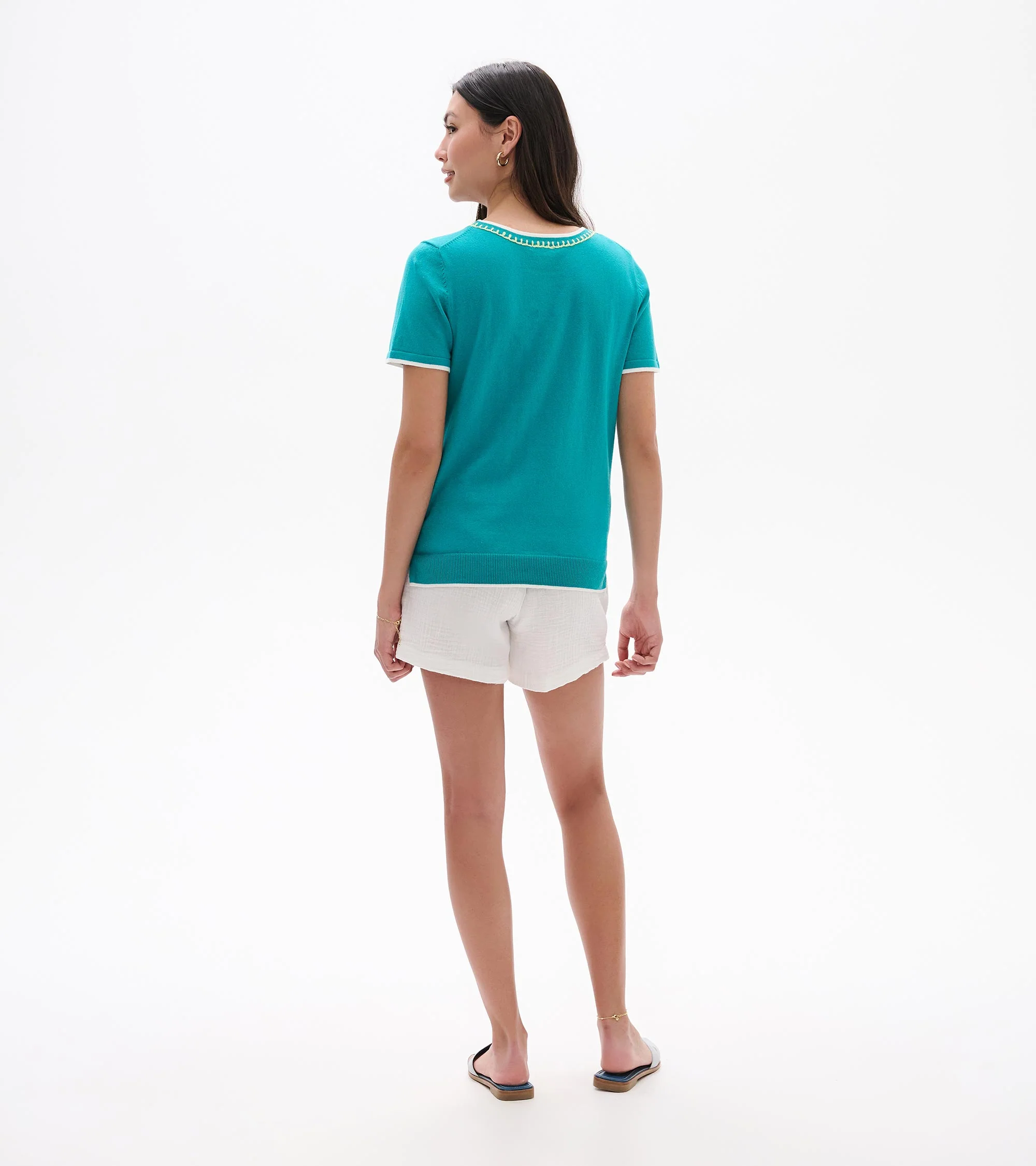 Simone Knit Tee - Ceramic - Image 4