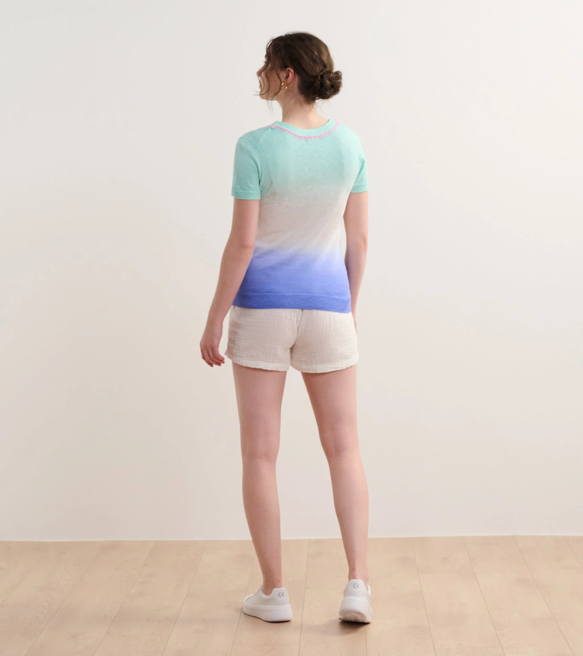 Simone Knit Tee - Ocean Dip Dye - Image 5