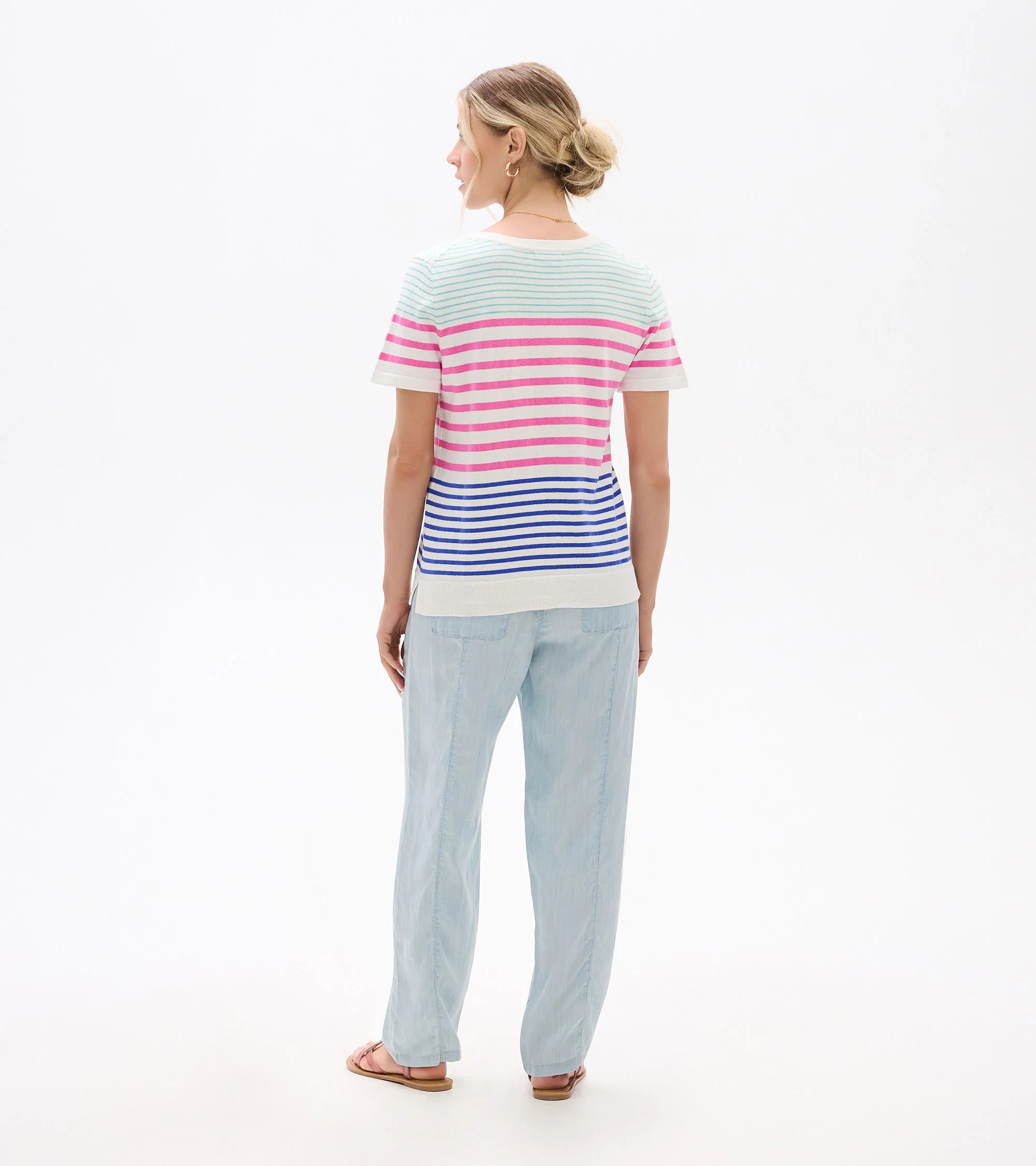 Simone Knit Tee - Summer Stripes - Image 5