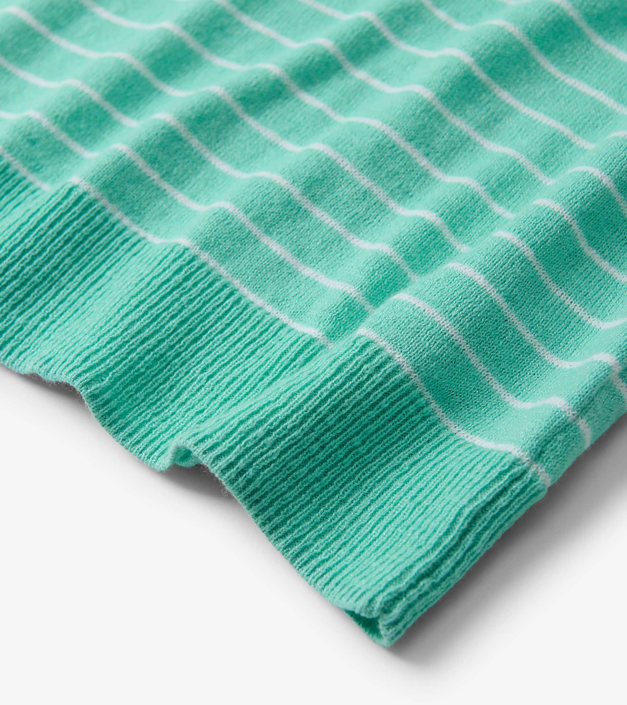 Simone Knit Tee - Teal Stripes - Image 6