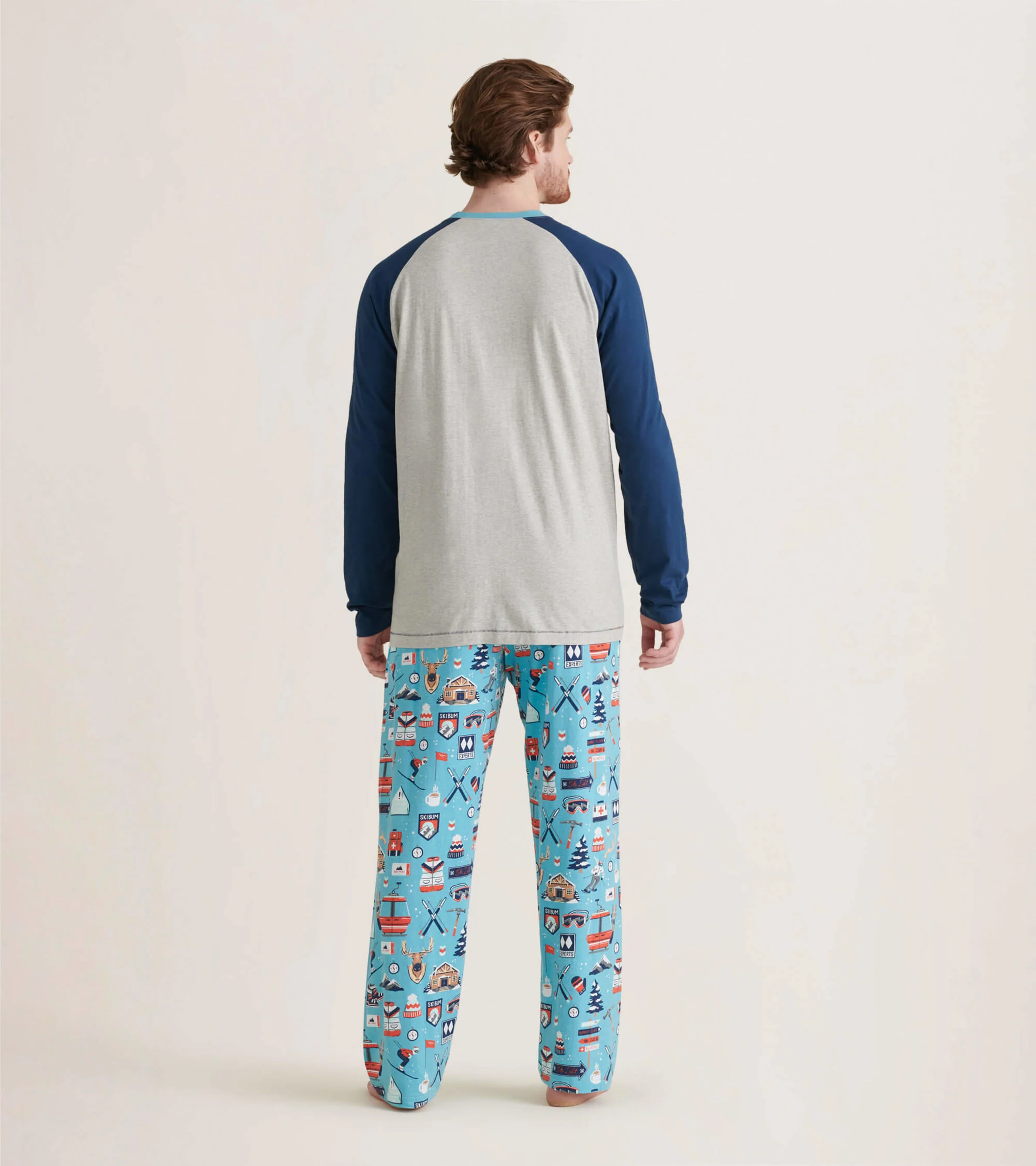 Ski Holiday Men's Stretch Cotton Pajama Pants - Image 3