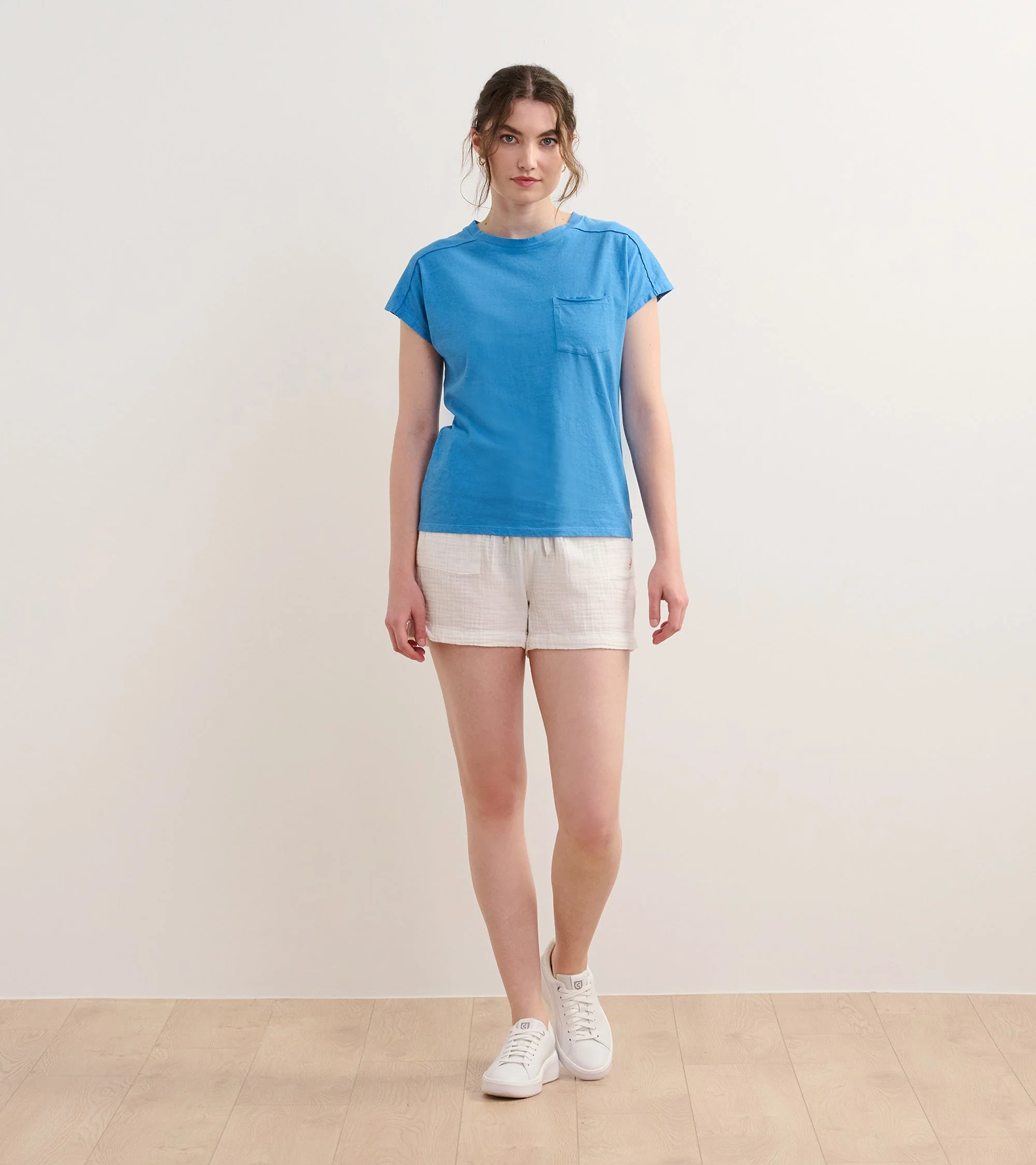 Slouchy Pocket Tee - Marina - Image 5